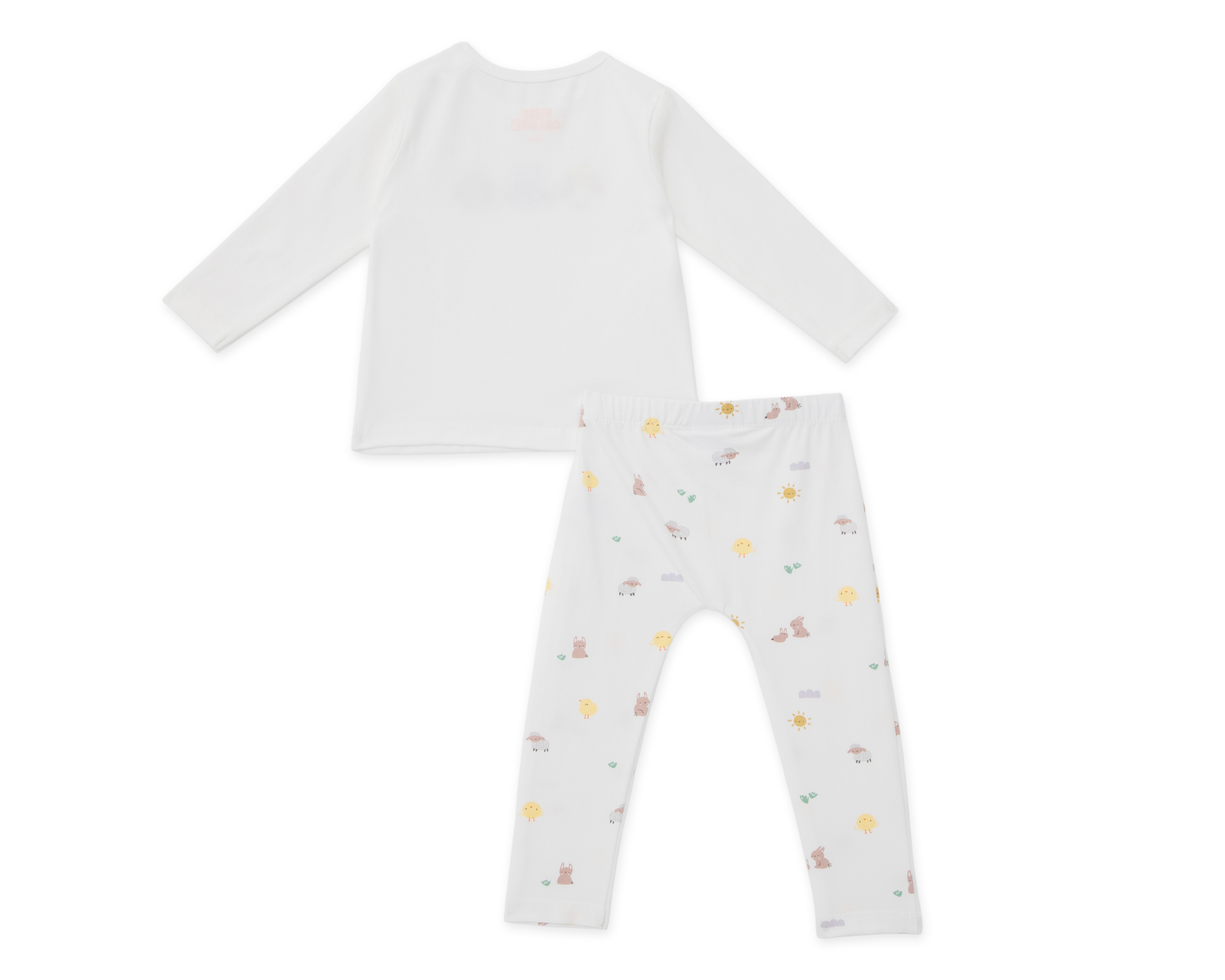 Foto 2 | Foto 2 | Pijama para Bebé Baby Colors de Algodón Blanca