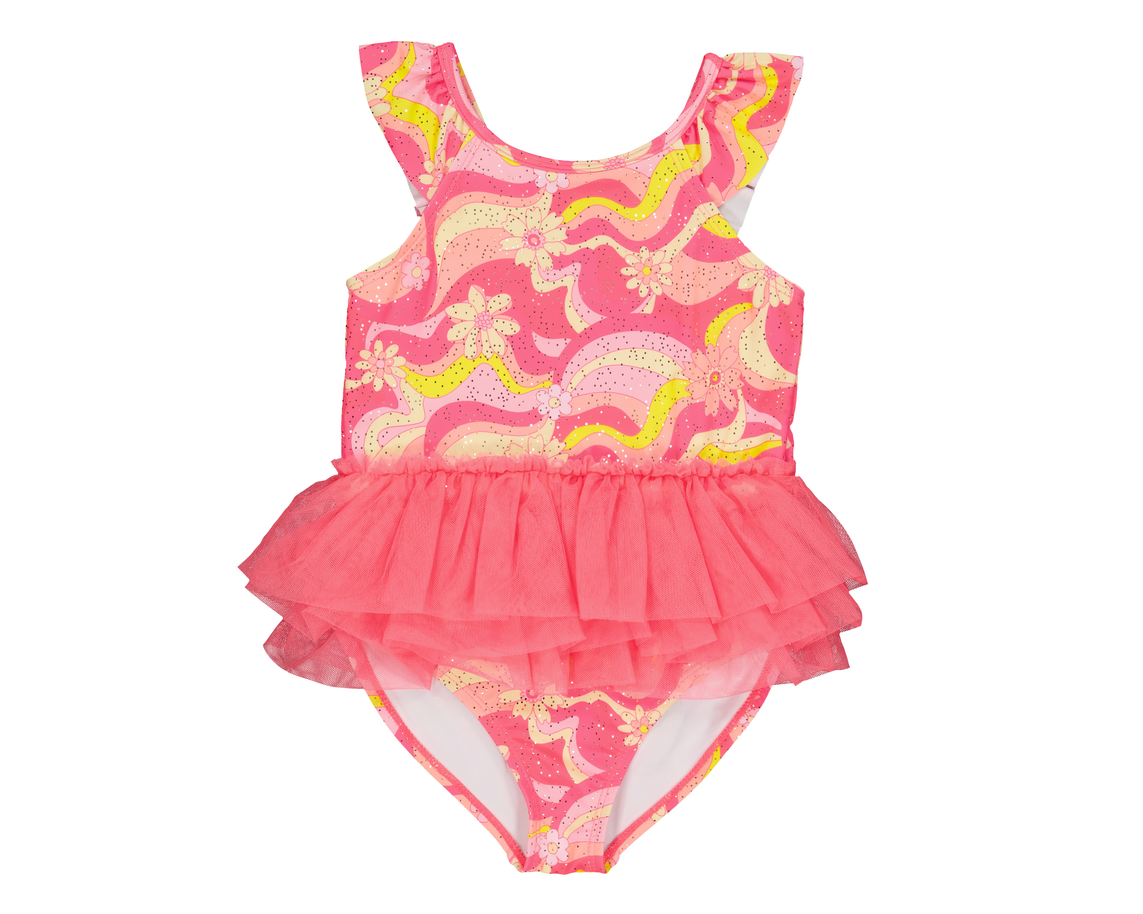 Foto 2 pulgar | Foto 1 | Traje de Baño para Bebé Niña Rio Beach con Olanes