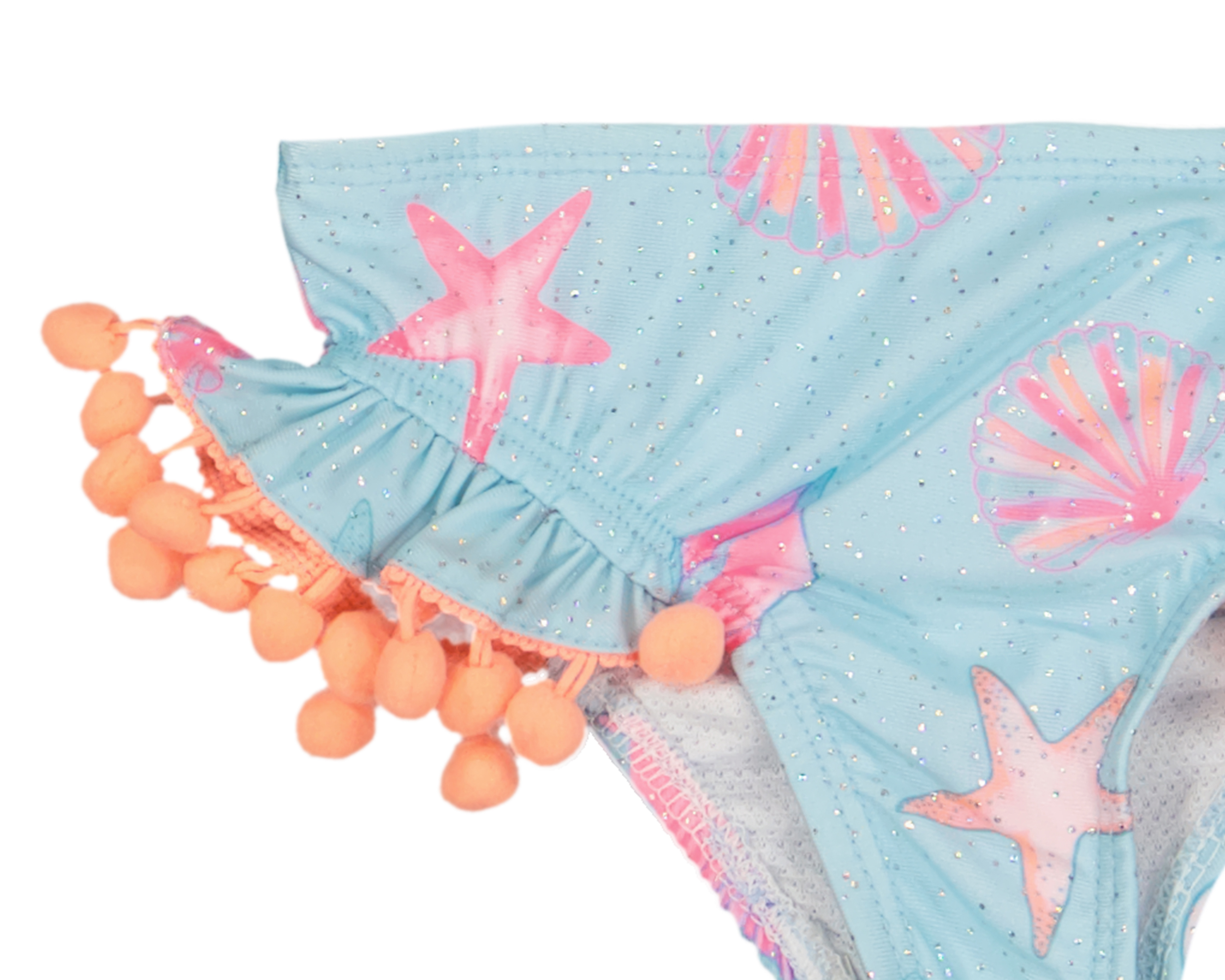 Foto 5 pulgar | Foto 4 | Traje de Baño para Bebé Niña Rio Beach con Olanes 4 Piezas