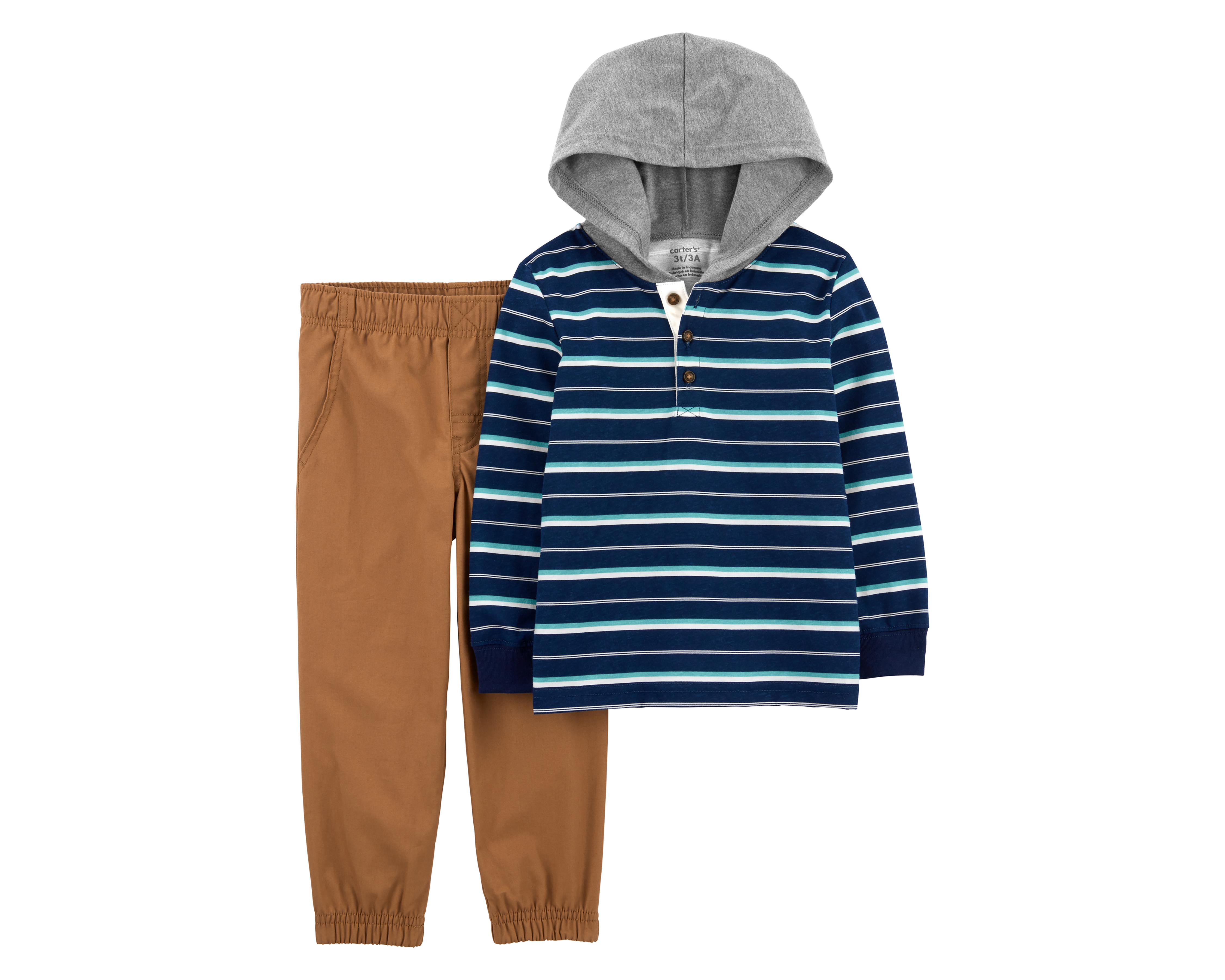 Pantalón y Playera con Capucha para Bebé Niño Carter's