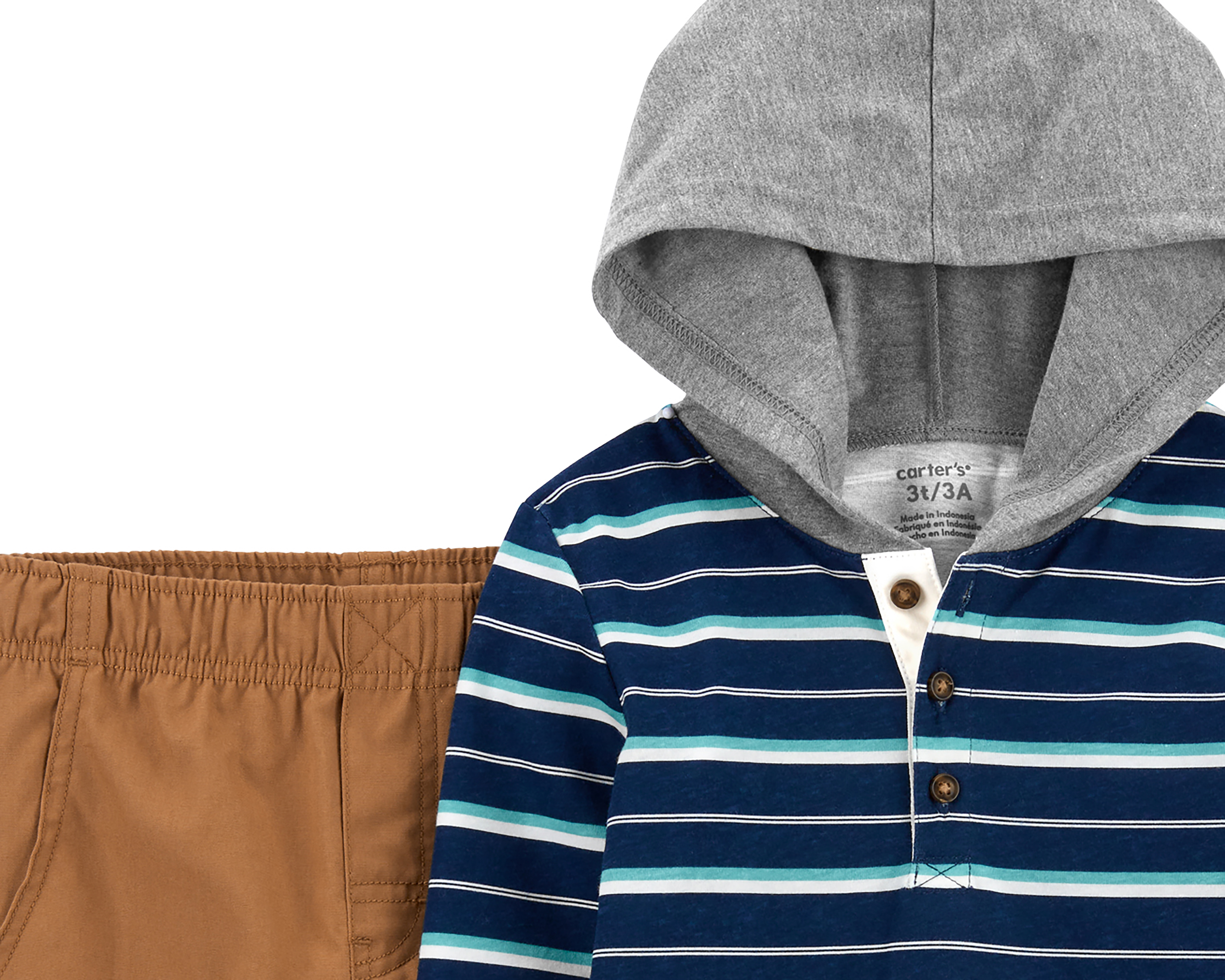 Foto 2 | Foto 2 | Pantalón y Playera con Capucha para Bebé Niño Carter's