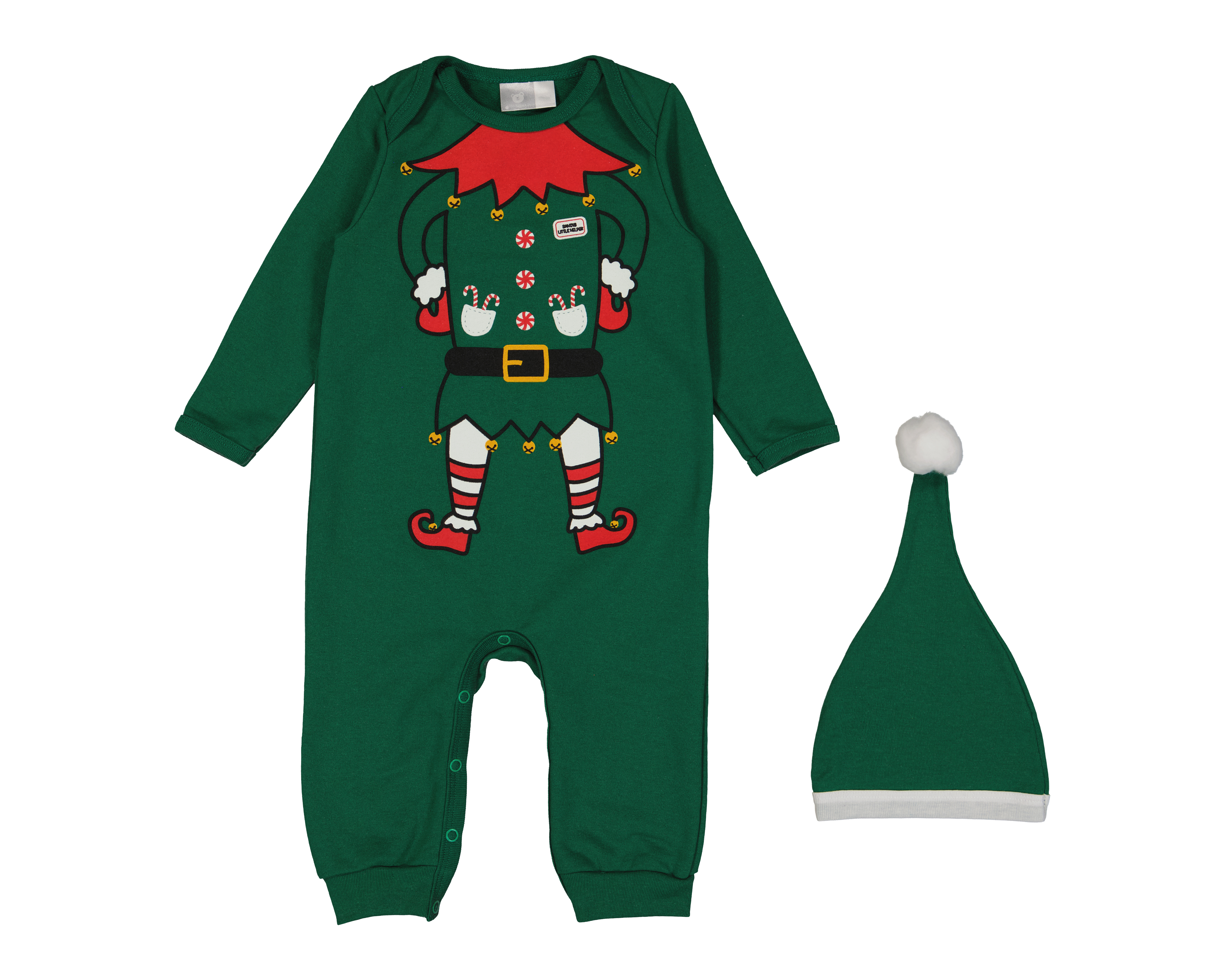 Foto 2 pulgar | Foto 1 | Mameluco para Bebé Niño Optima con Gorro