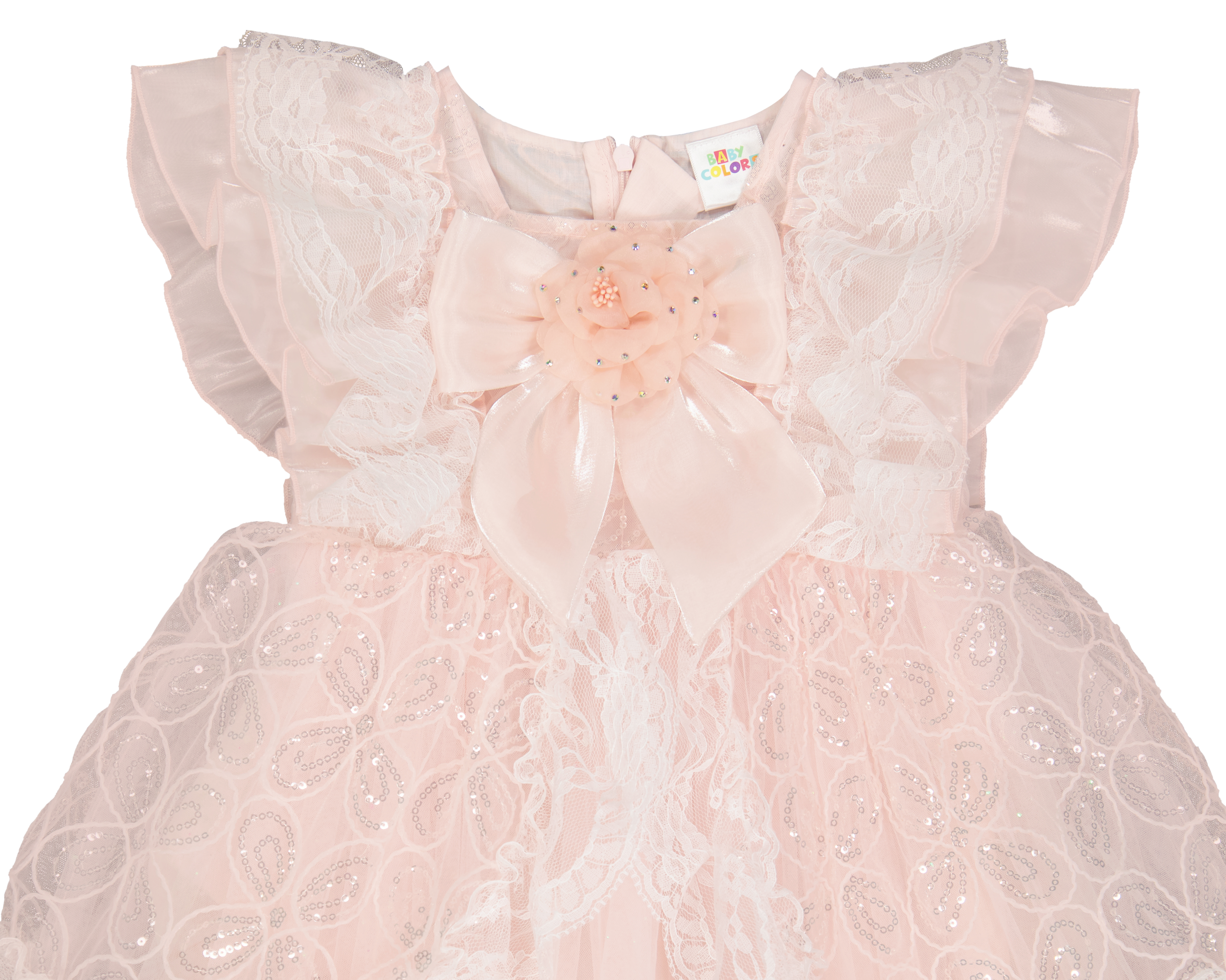 Foto 3 | Foto 3 | Vestido para Bebé Niña Baby Colors con Encaje