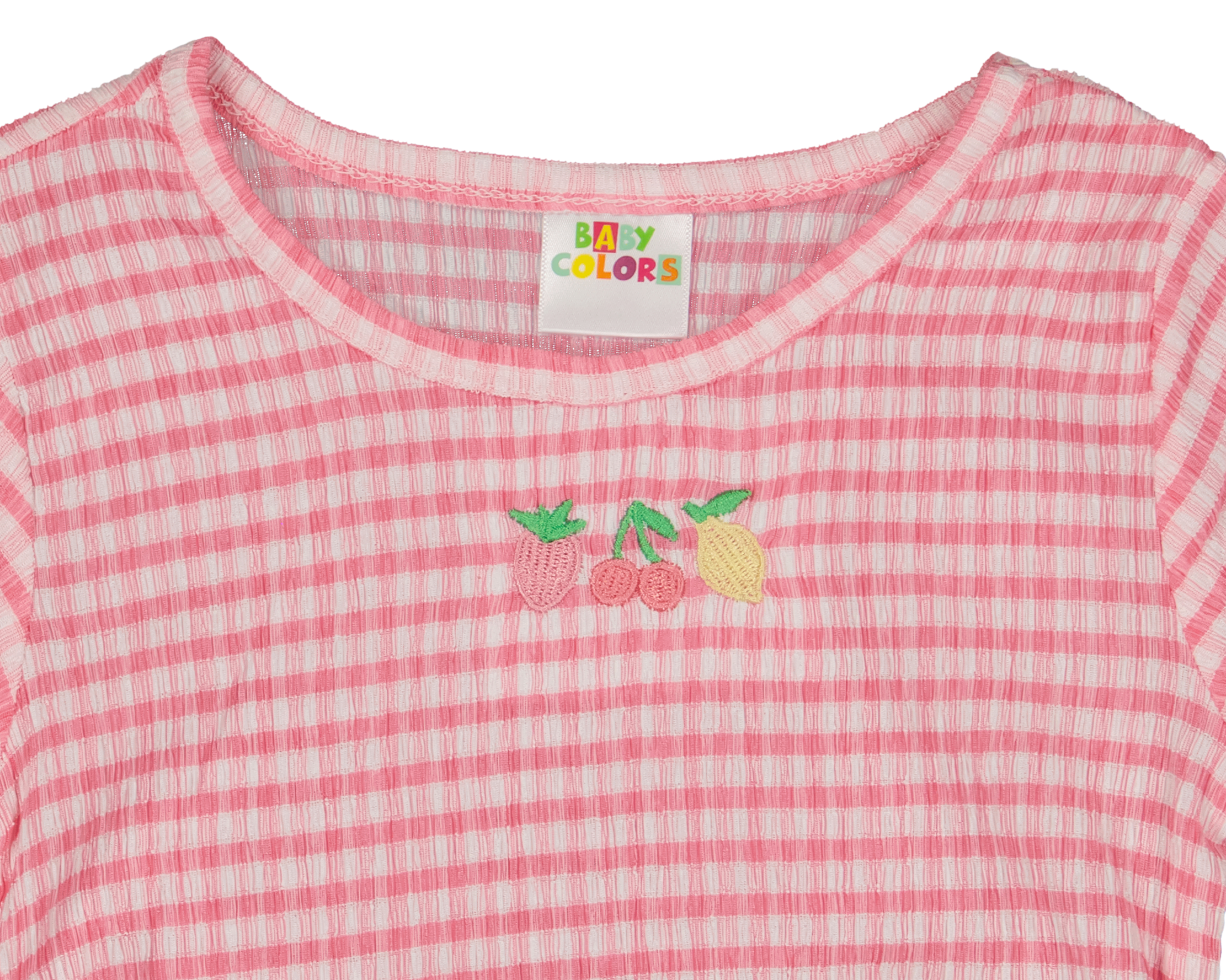 Foto 4 pulgar | Foto 3 | Blusa para Bebé Niña Baby Colors Manga Corta