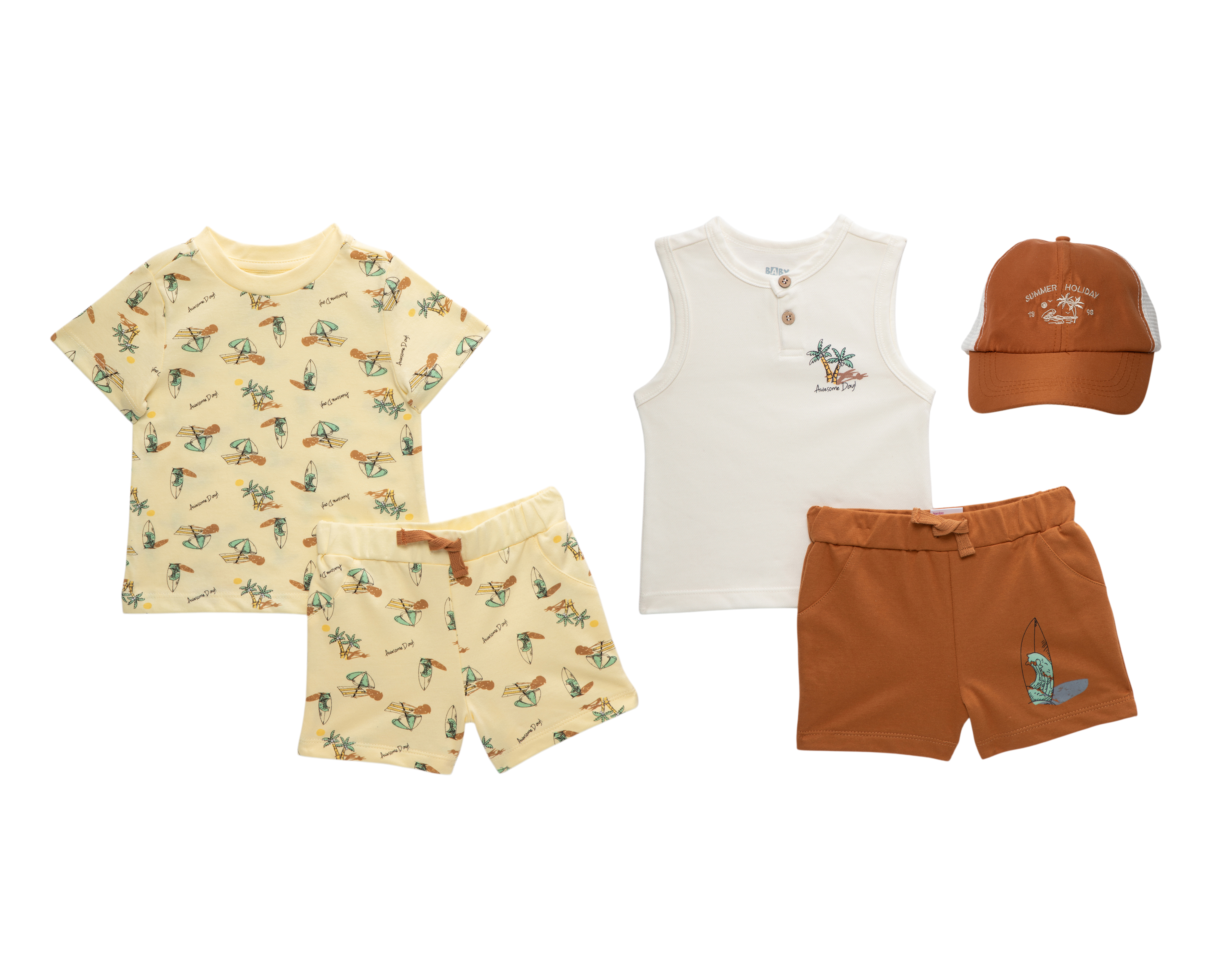 Foto 1 | Foto 1 | Conjunto para Bebé Niño Baby Colors 5 Piezas