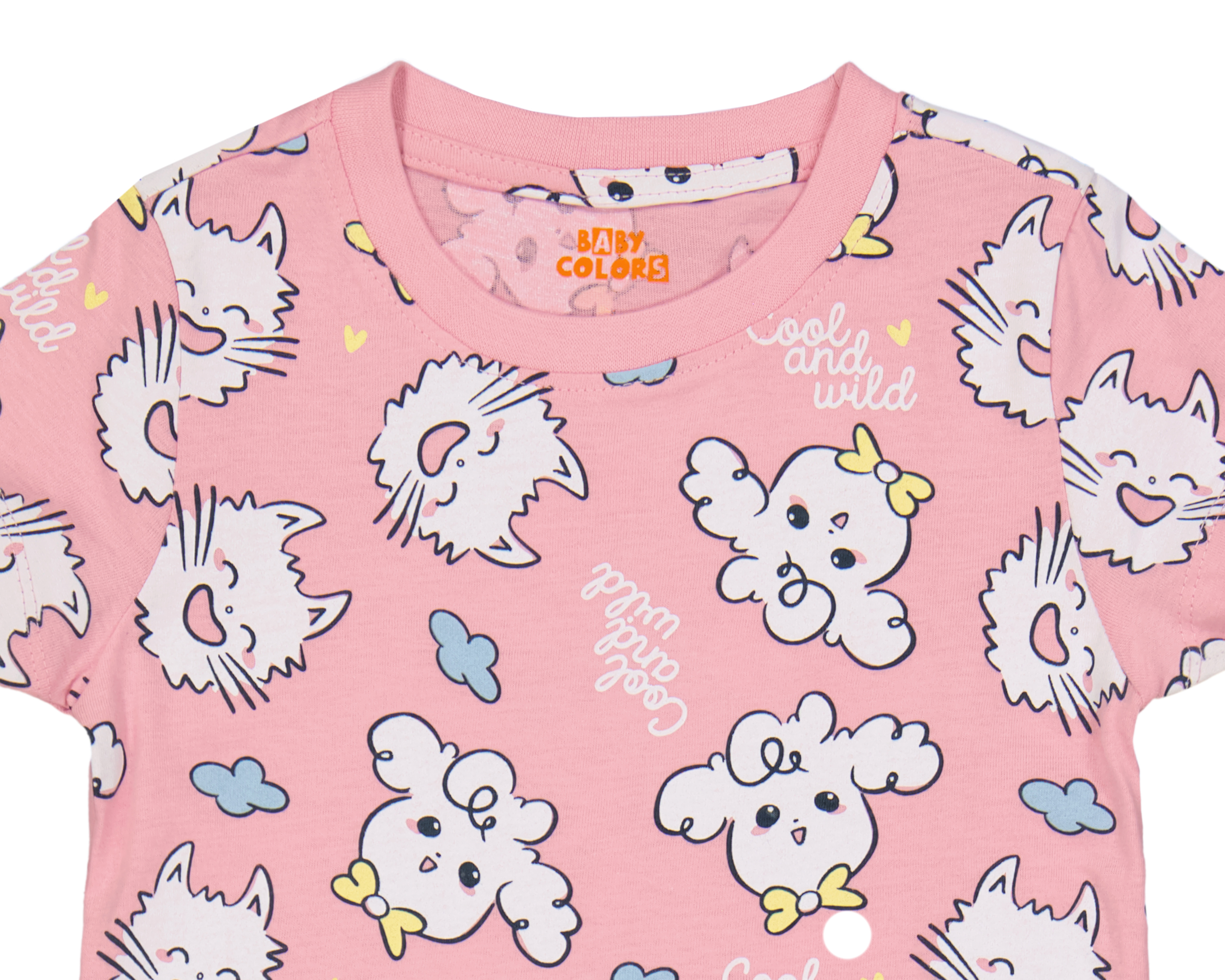 Foto 5 pulgar | Foto 4 | Playera para Bebé Niña Baby Colors de Algodón Manga Corta 2 Piezas