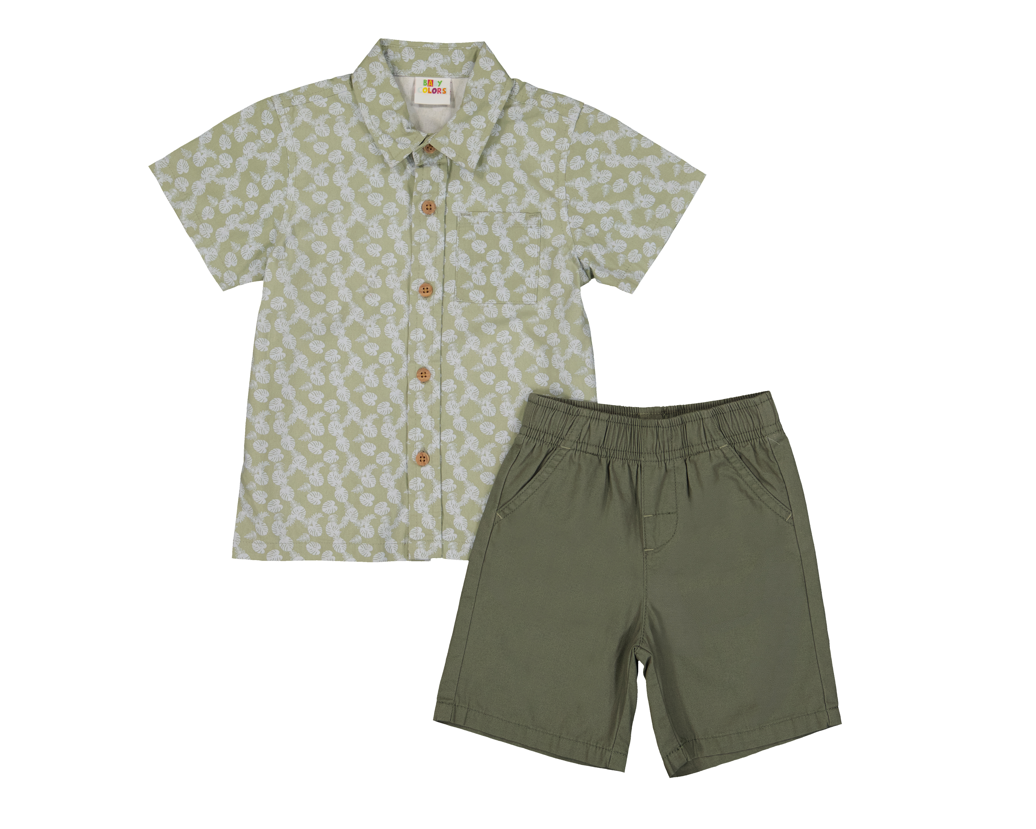 Short y Camisa de Algodón para Bebé Niño Baby Colors