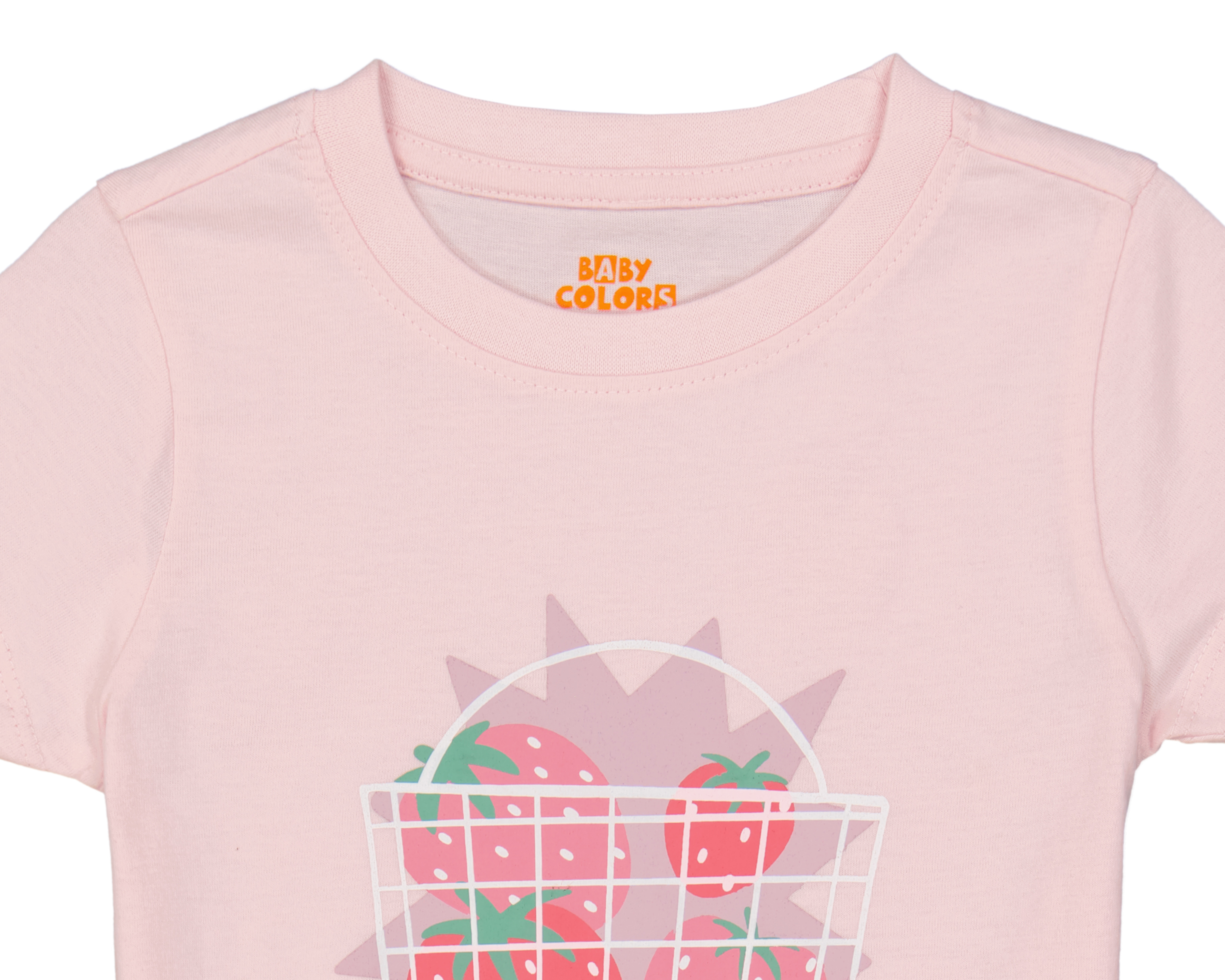 Foto 3 | Foto 3 | Playera para Bebé Niña Baby Colors de Algodón Rosa