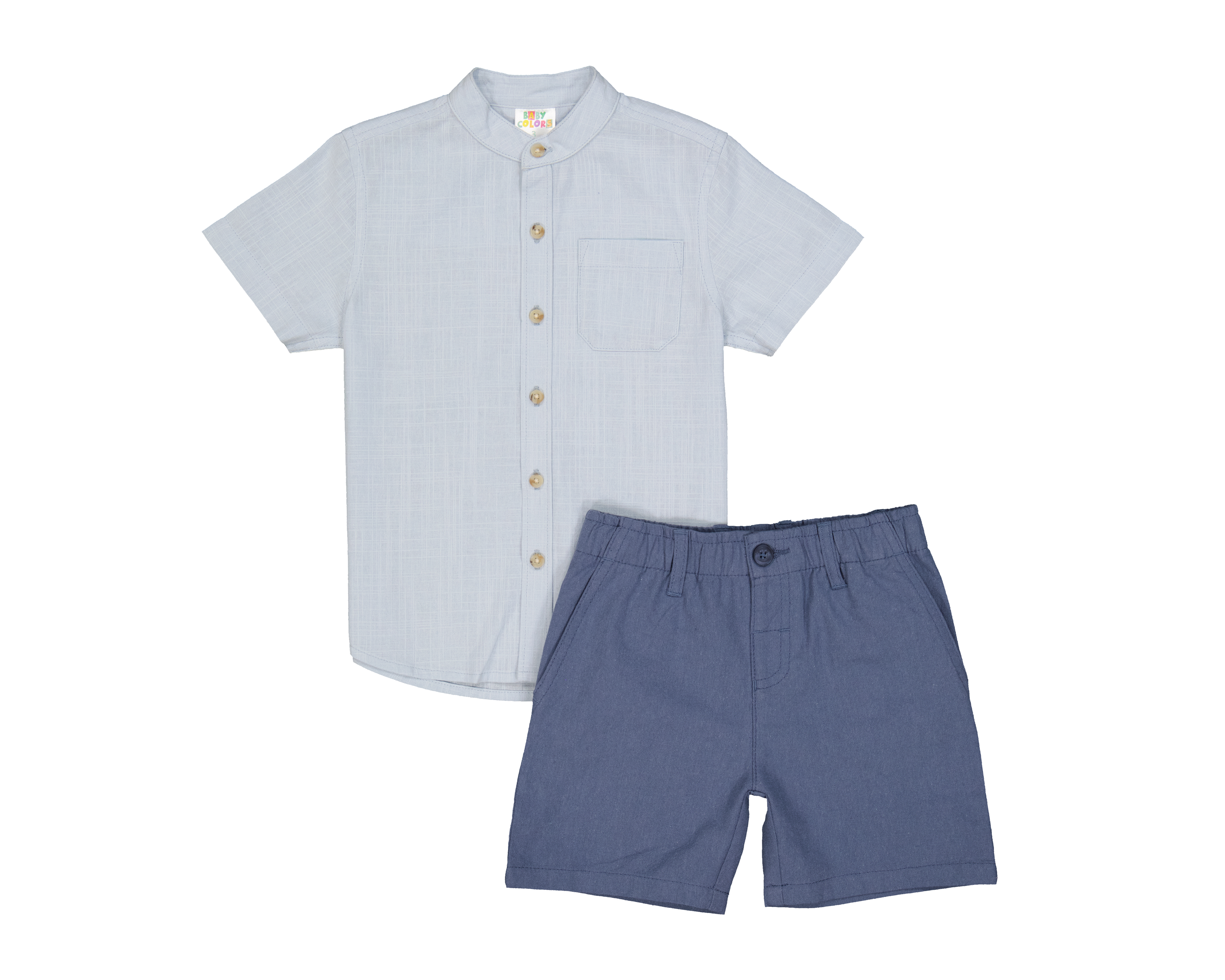 Short y Camisa de Algodón para Bebé Niño Baby Colors