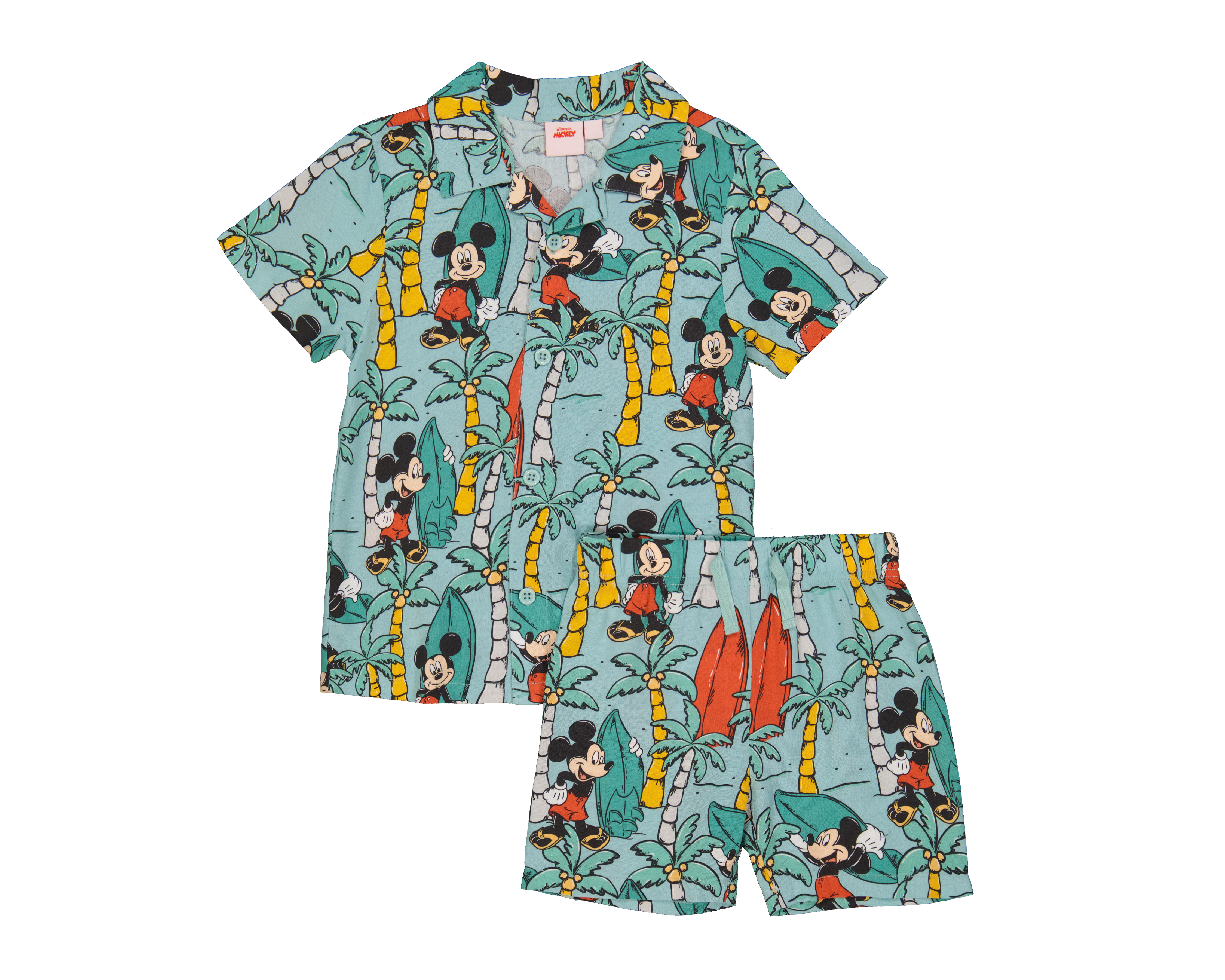 Short y Camisa para Bebé Niño Disney con Estampado de Mickey Mouse