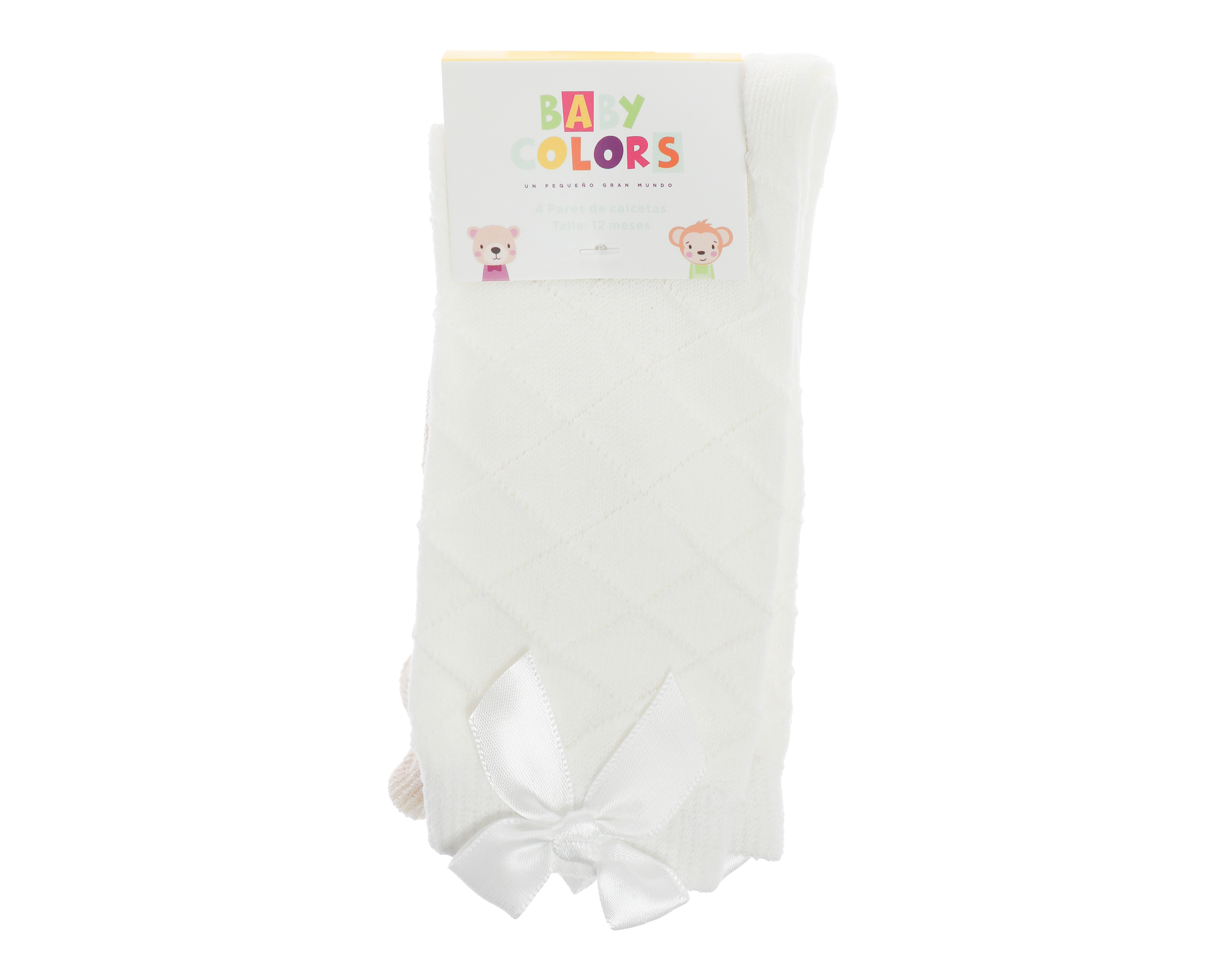 Foto 4 pulgar | Foto 3 | Calcetas para Bebé Niña Baby Colors 4 Pares