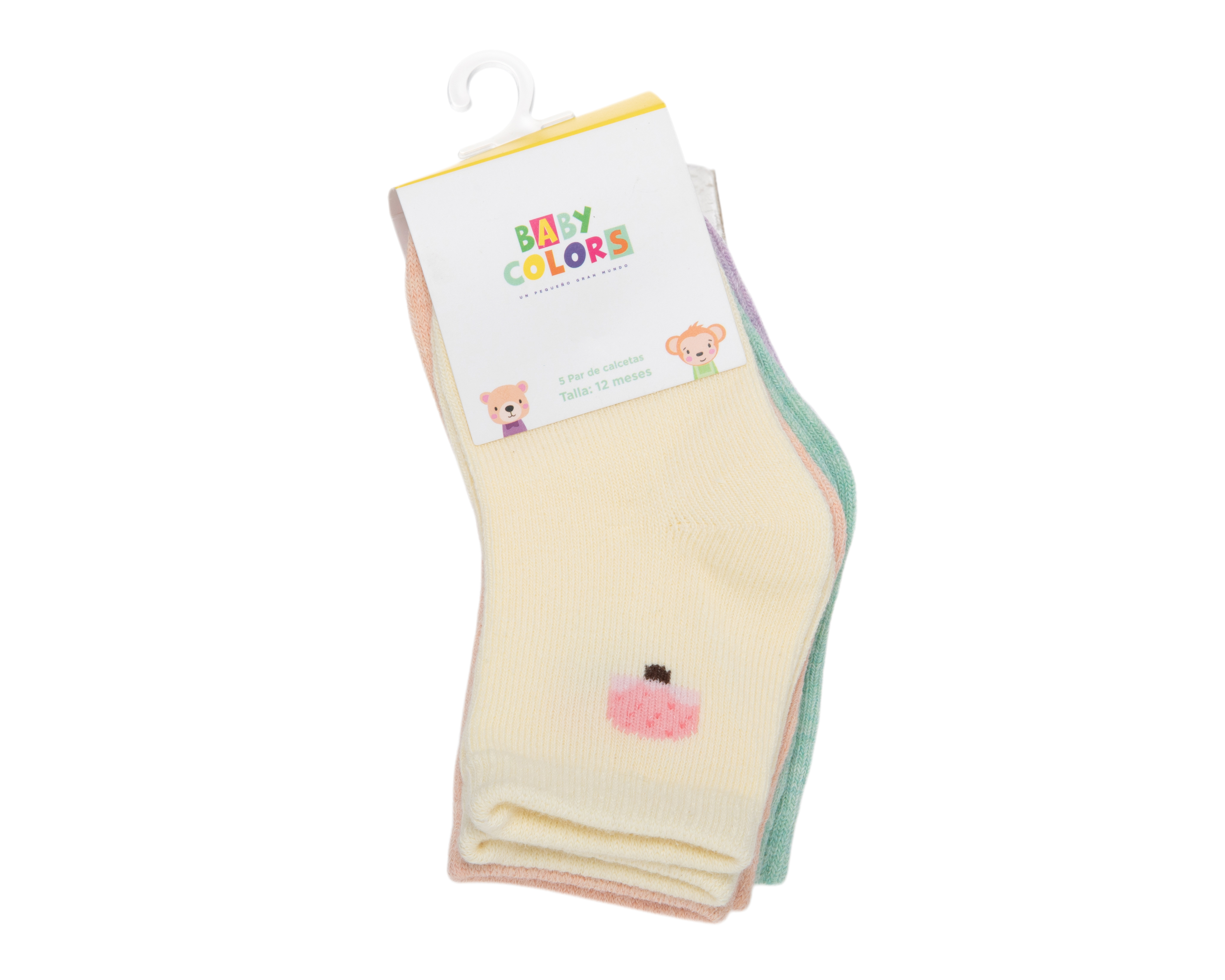 Foto 4 pulgar | Foto 3 | Calcetines para Bebé Niña Baby Colors 5 Pares