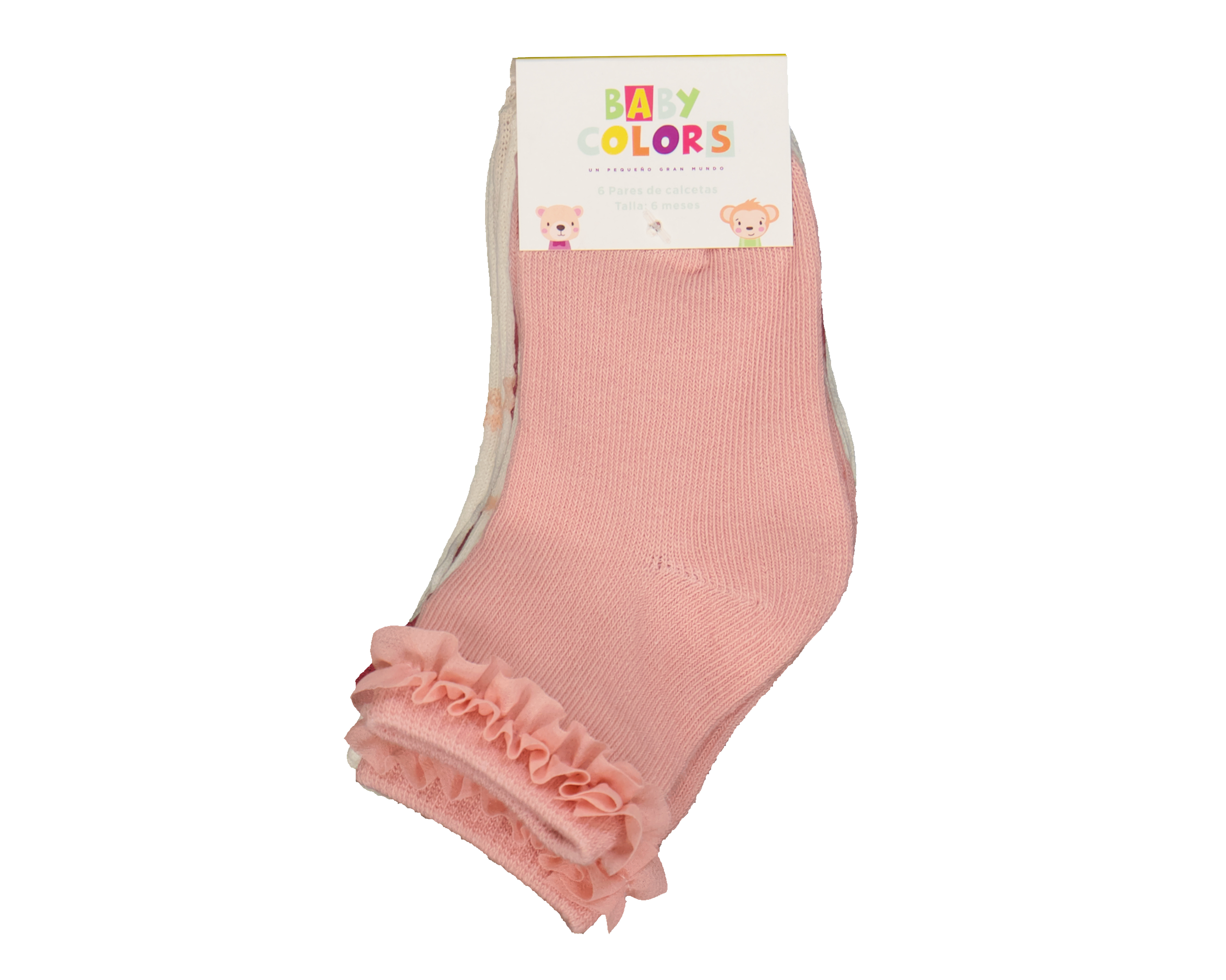 Foto 3 | Foto 3 | Calcetines para Bebé Niña Baby Colors 6 Pares