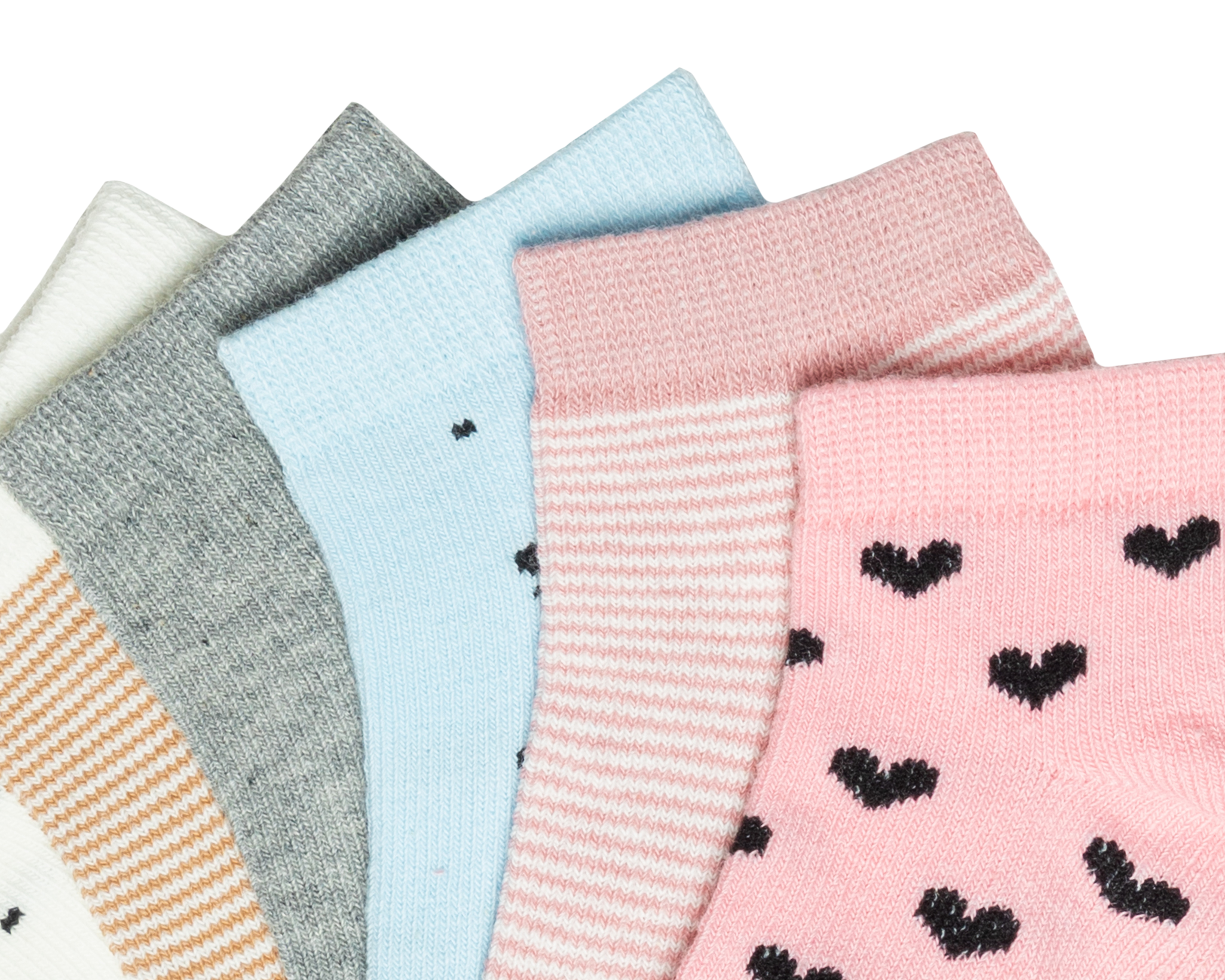 Foto 3 pulgar | Foto 2 | Calcetas Baby Colors para Bebé Niña 6 Pares