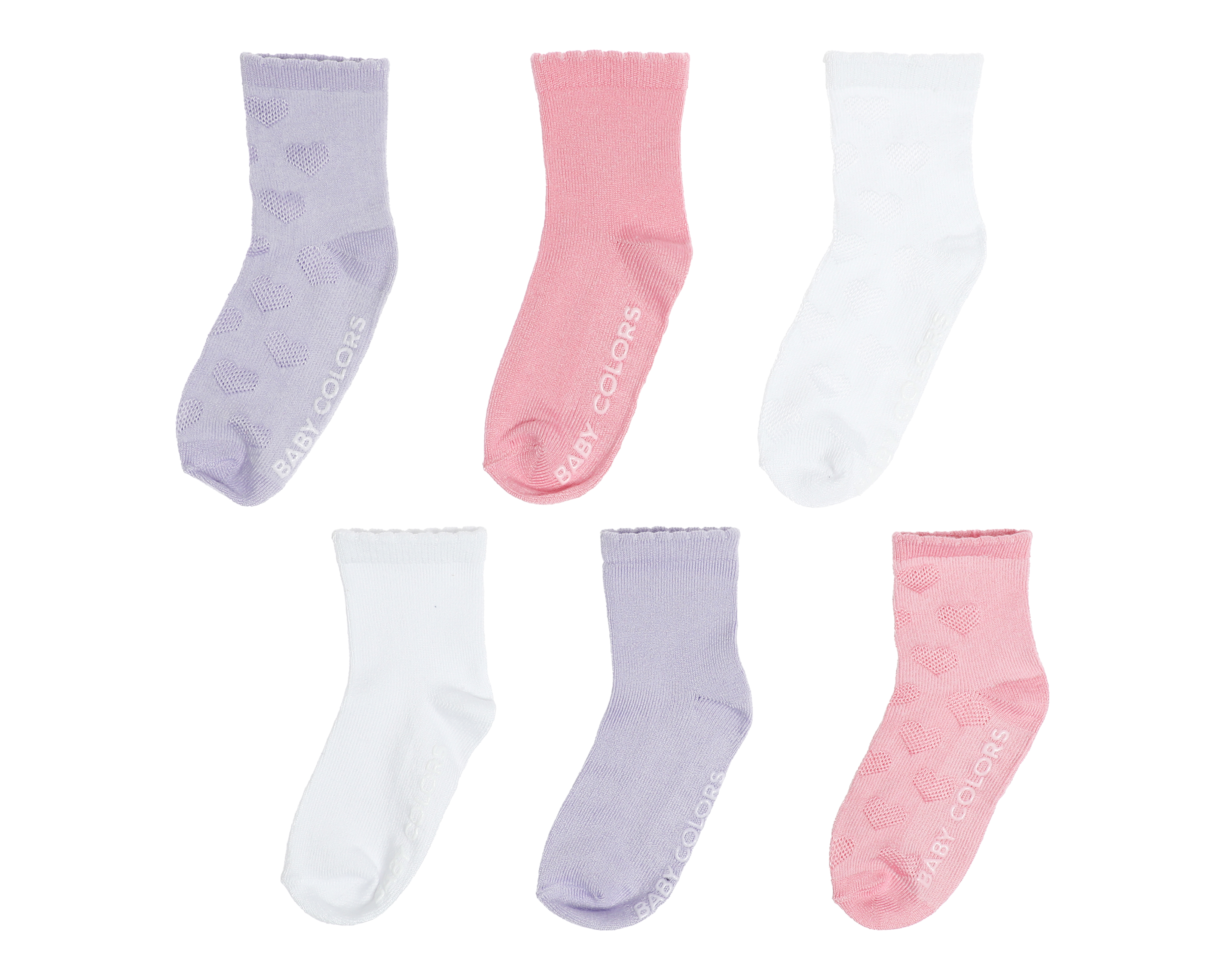 Calcetas para Bebé Niña Baby Colors 6 Pares