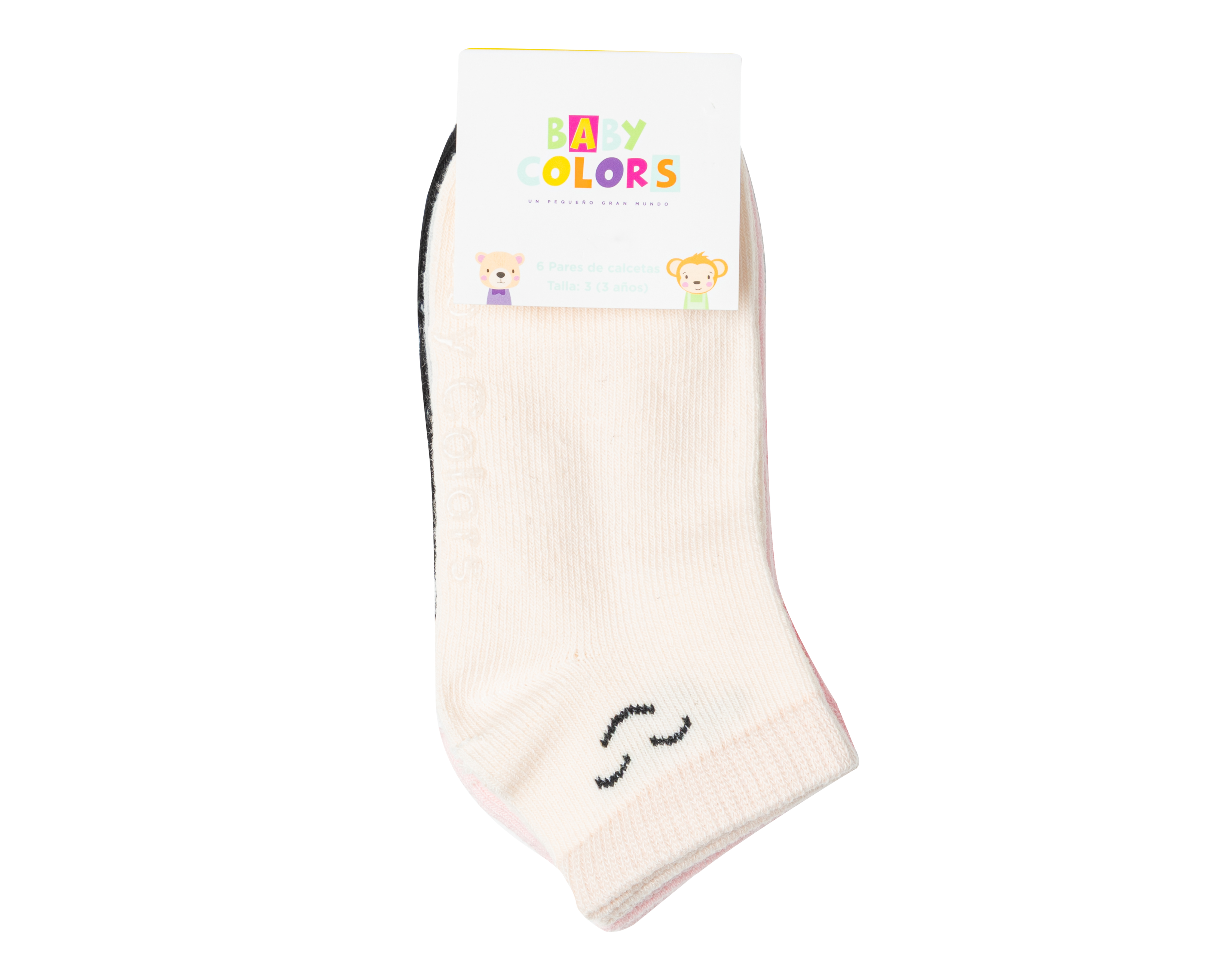 Foto 4 pulgar | Foto 3 | Calcetines para Bebé Niña Baby Colors 6 Pares