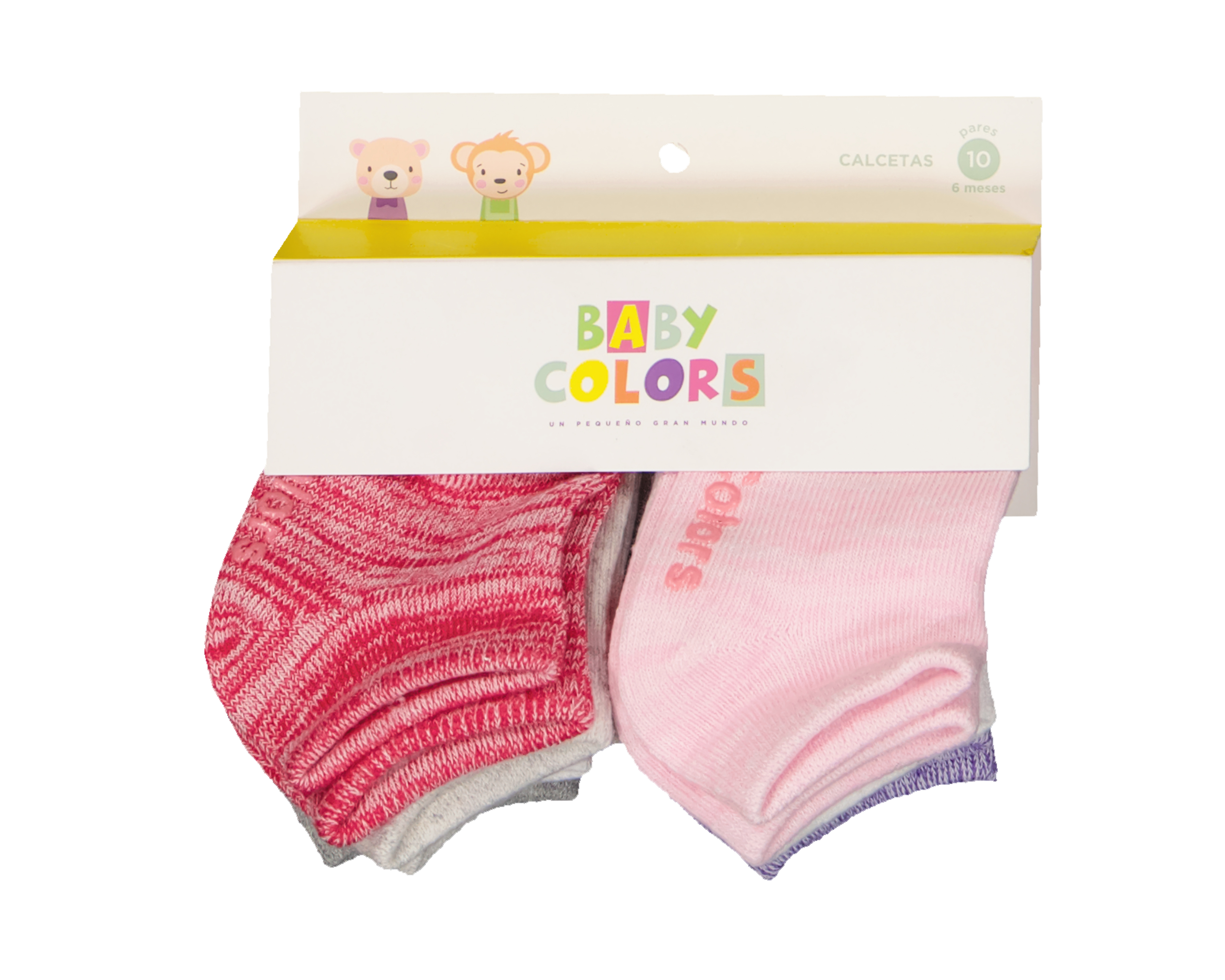 Foto 4 pulgar | Foto 3 | Calcetines para Bebé Niña Baby Colors 10 Pares