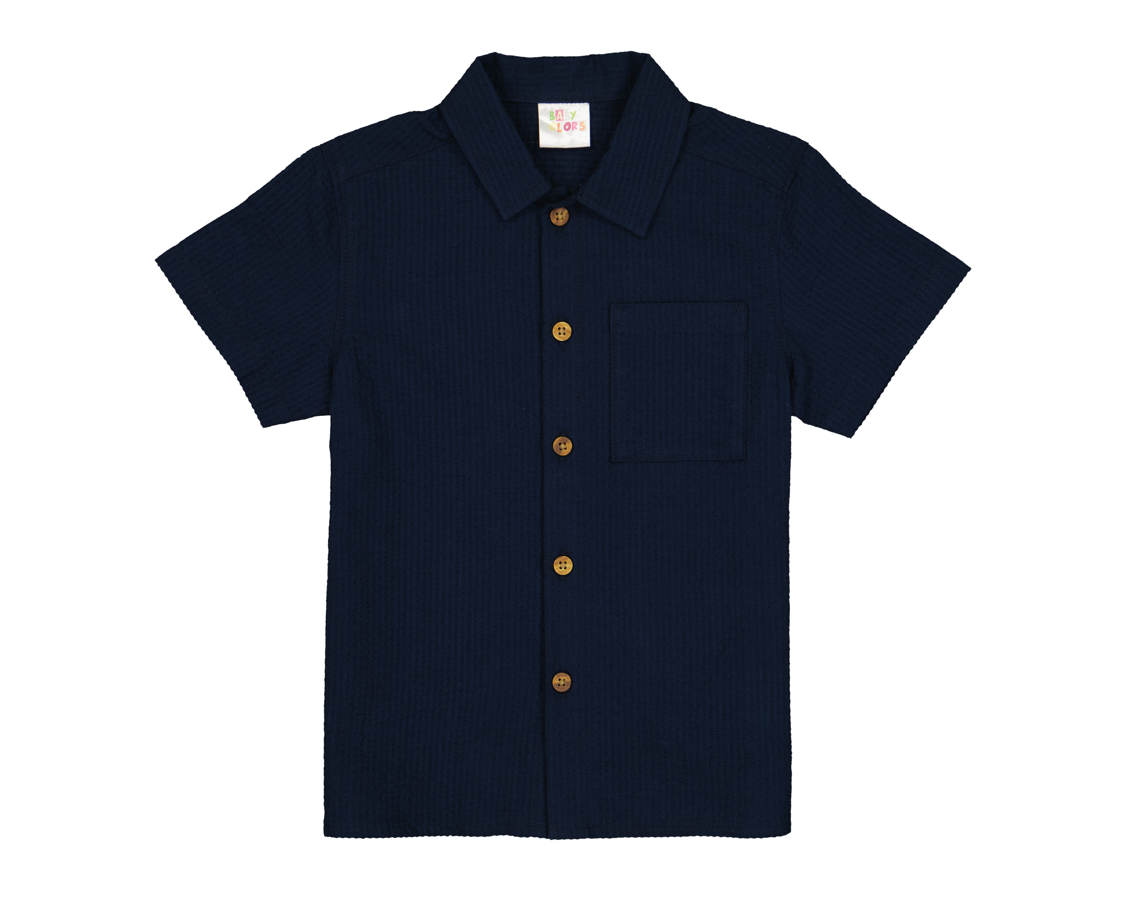 Foto 1 | Foto 1 | Camisa para Bebé Niño Baby Colors de Algodón Azul Marino