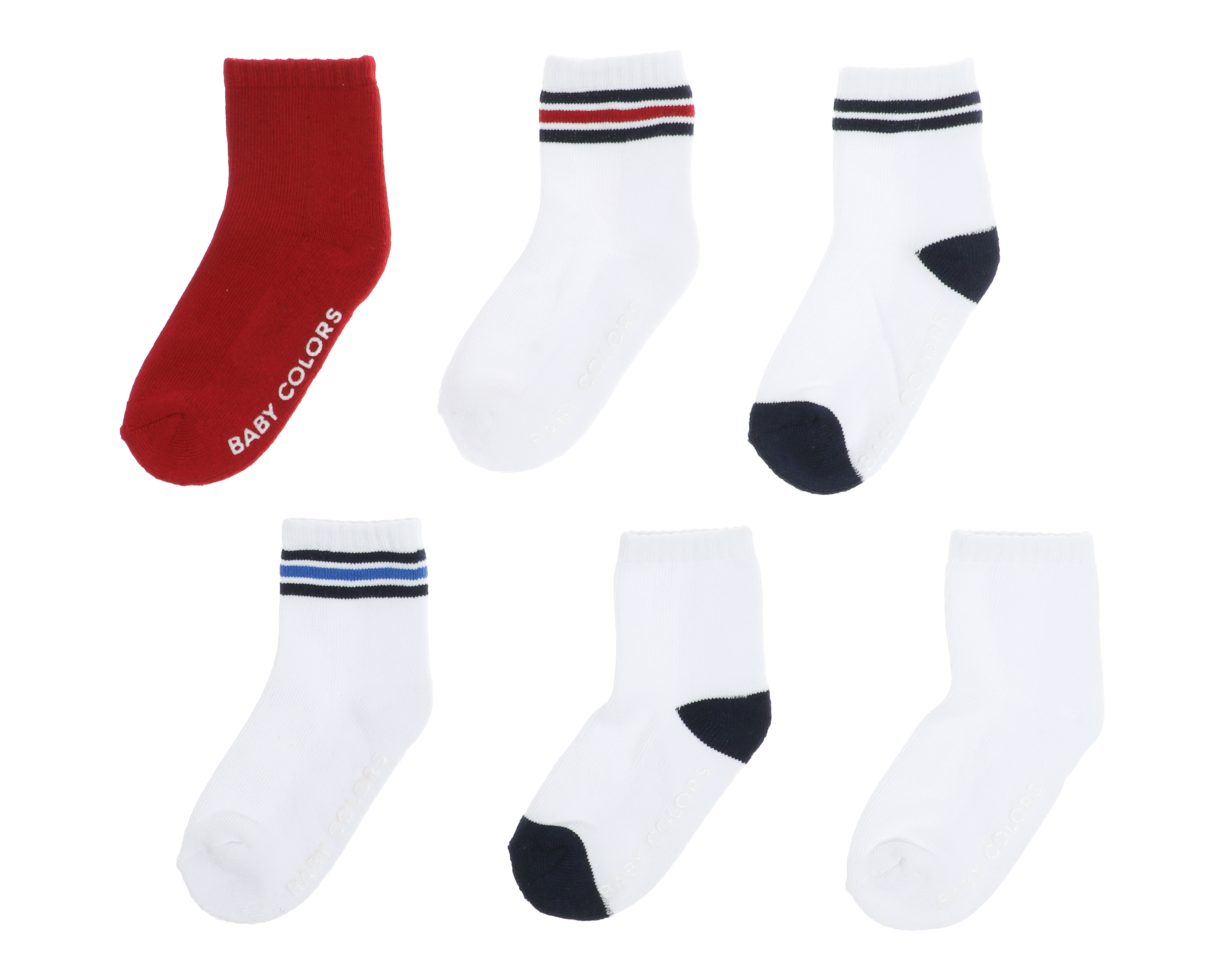 Calcetas para Bebé Niño Baby Colors 6 Pares