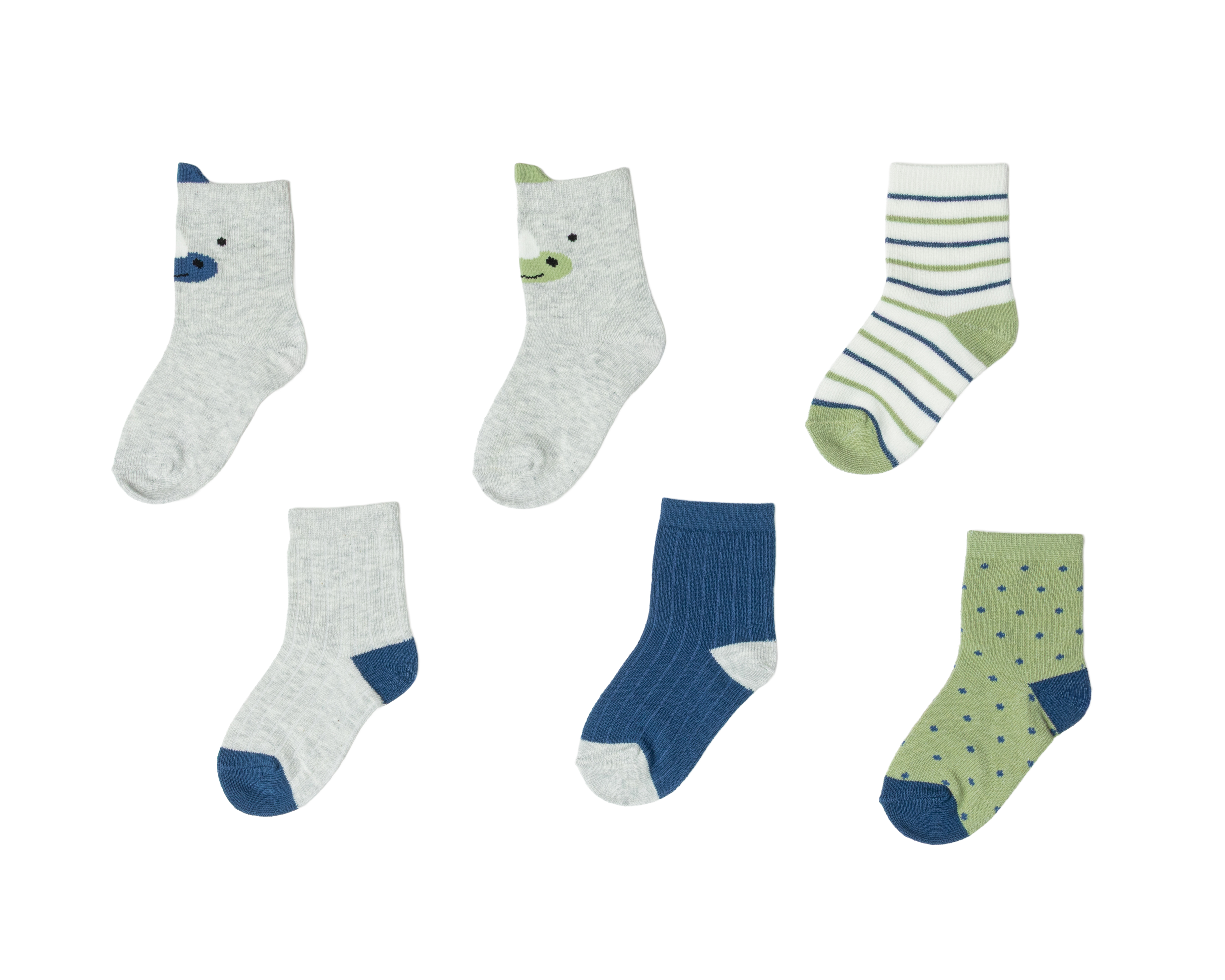 Calcetas de Vestir Baby Colors para Bebé Niño 6 Pares