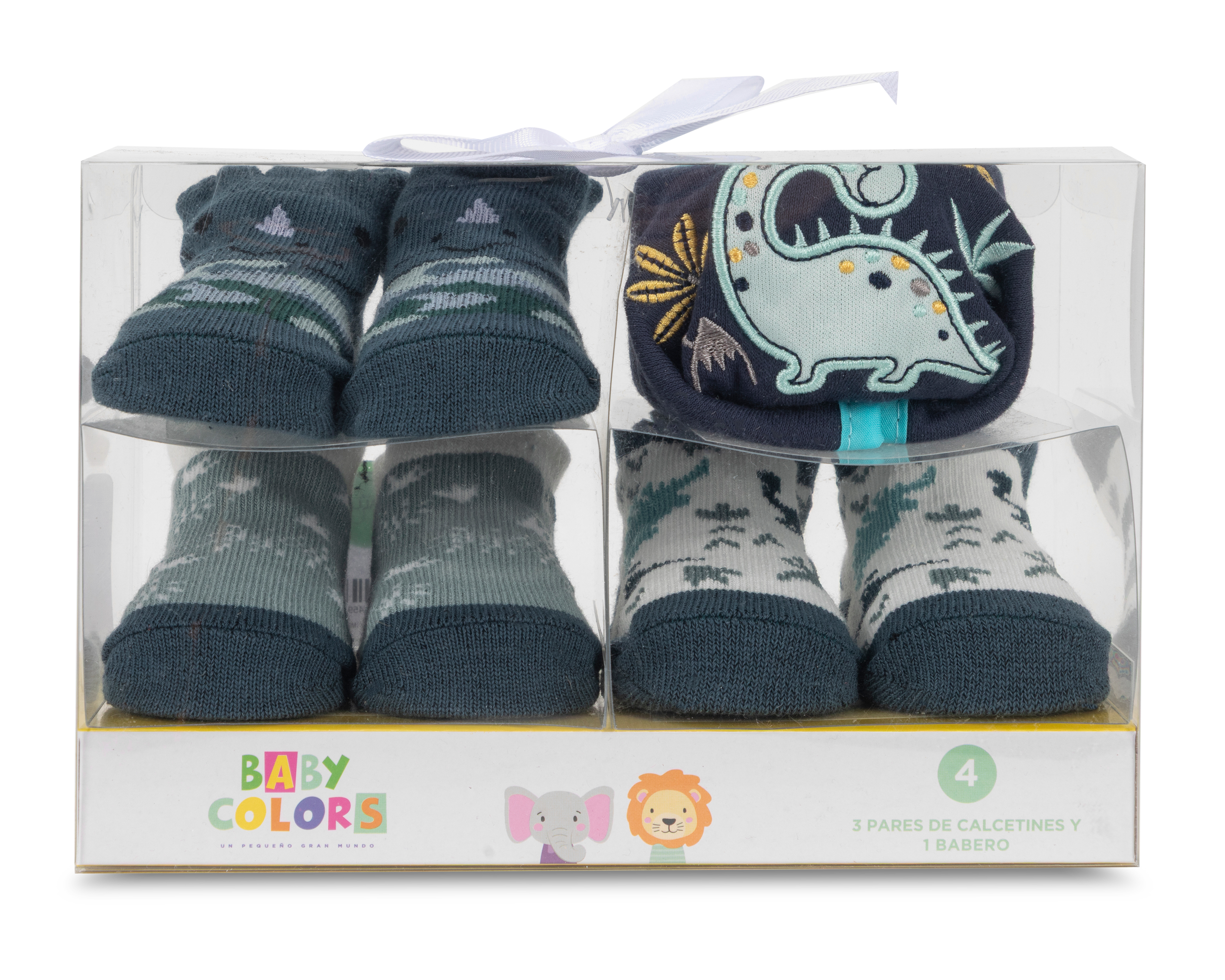 Foto 1 | Foto 1 | Calcetines para Bebé Niño Baby Colors 3 Pares con Babero