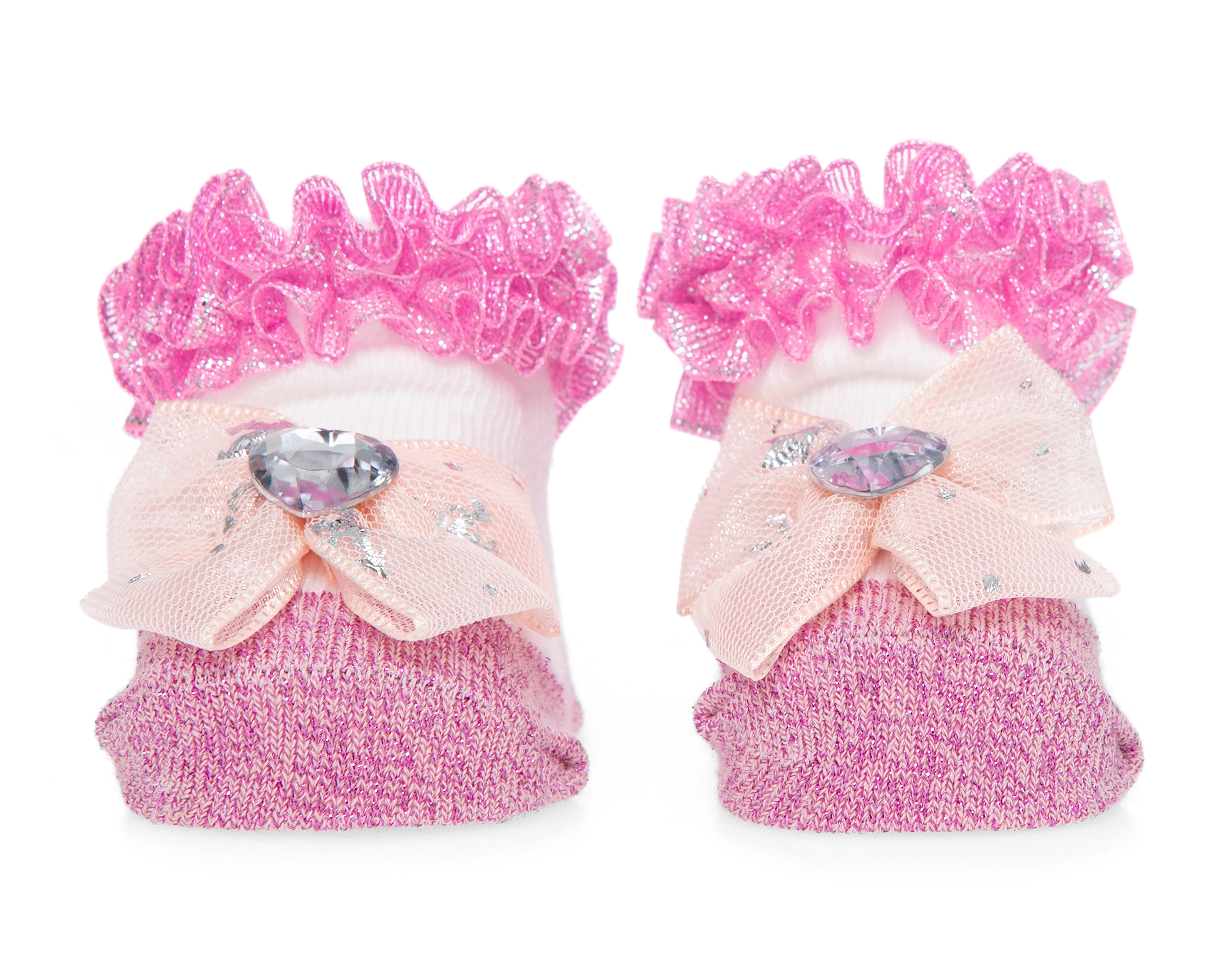 Foto 4 pulgar | Foto 3 | Calcetines para Bebé Niña Baby Colors 2 Pares con Tiara