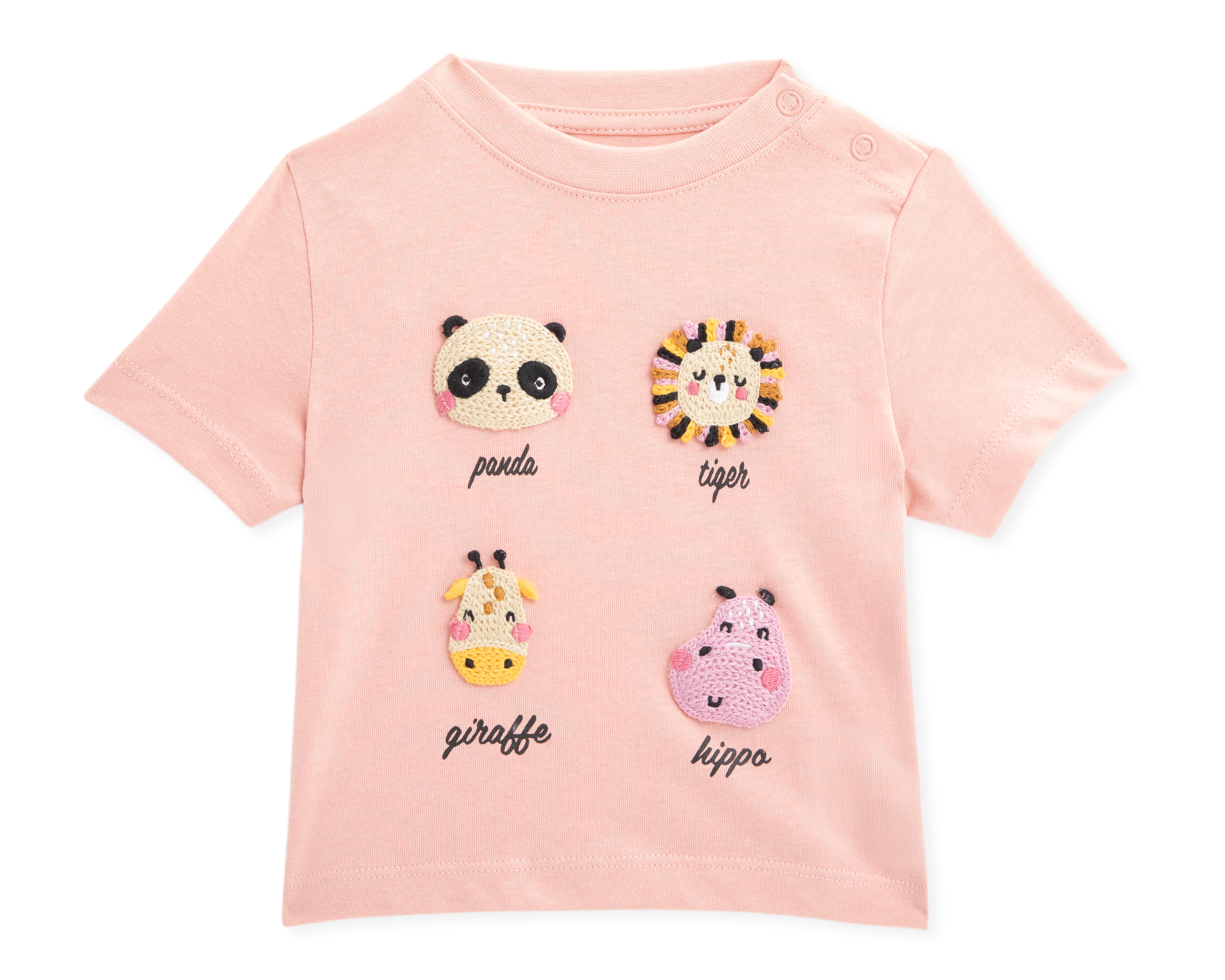 Foto 2 pulgar | Foto 1 | Playera para Bebé Niña Baby Colors de Algodón Rosa