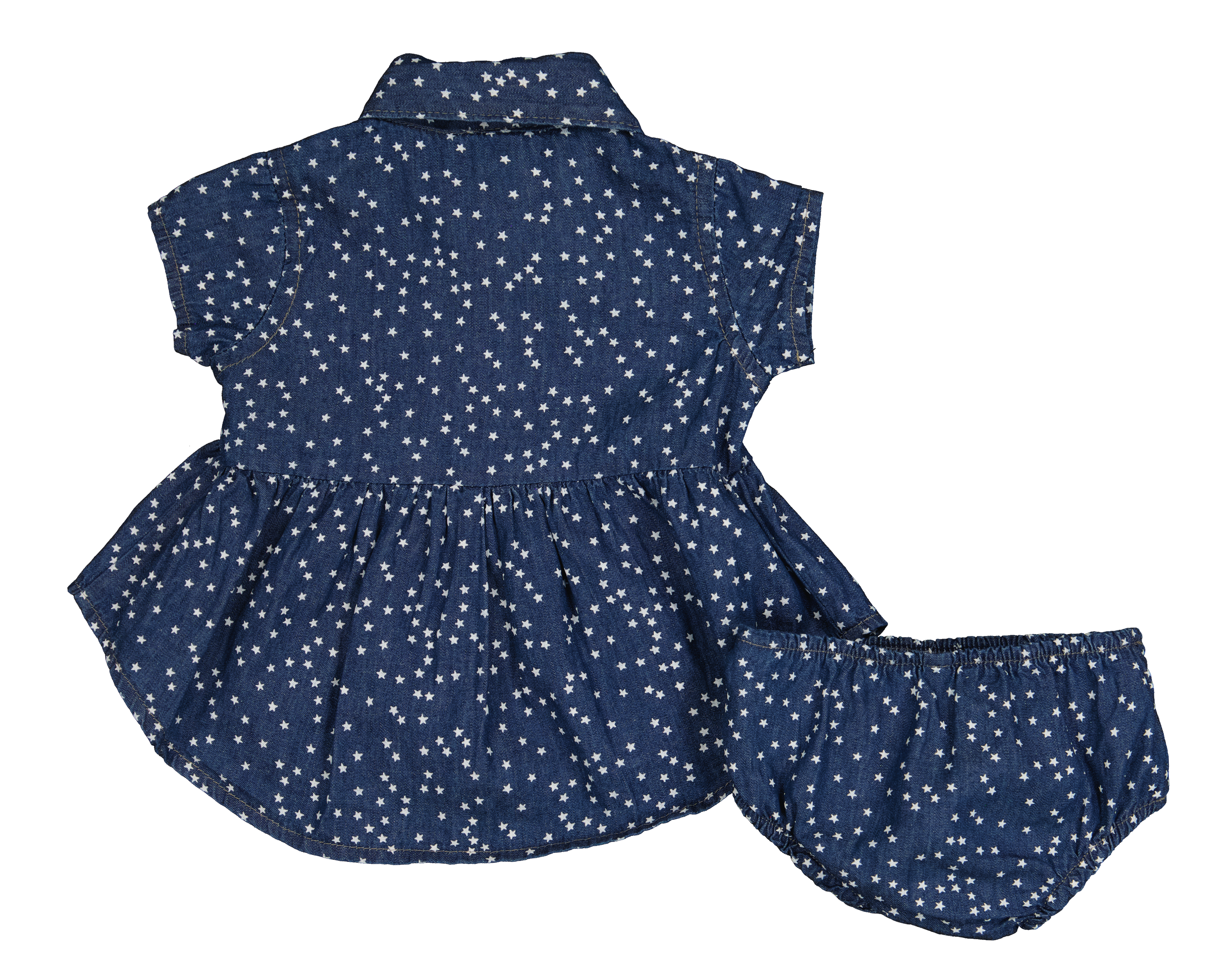 Foto 2 | Foto 2 | Vestido y Pantaleta para Bebé Niña Baby Colors de Algodón Estampado