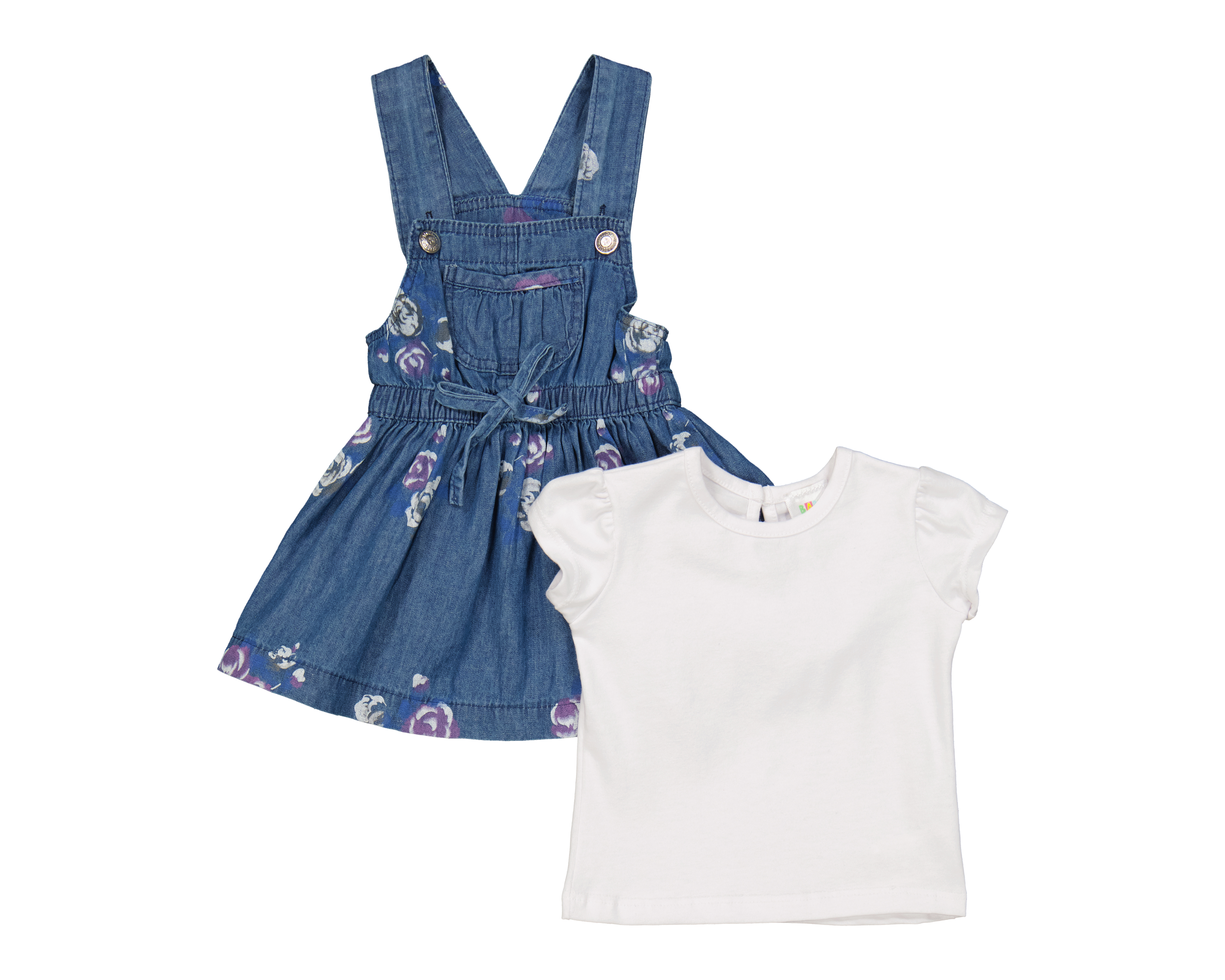 Foto 1 | Foto 1 | Vestido para Bebé Niña Baby Colors de Algodón con Playera