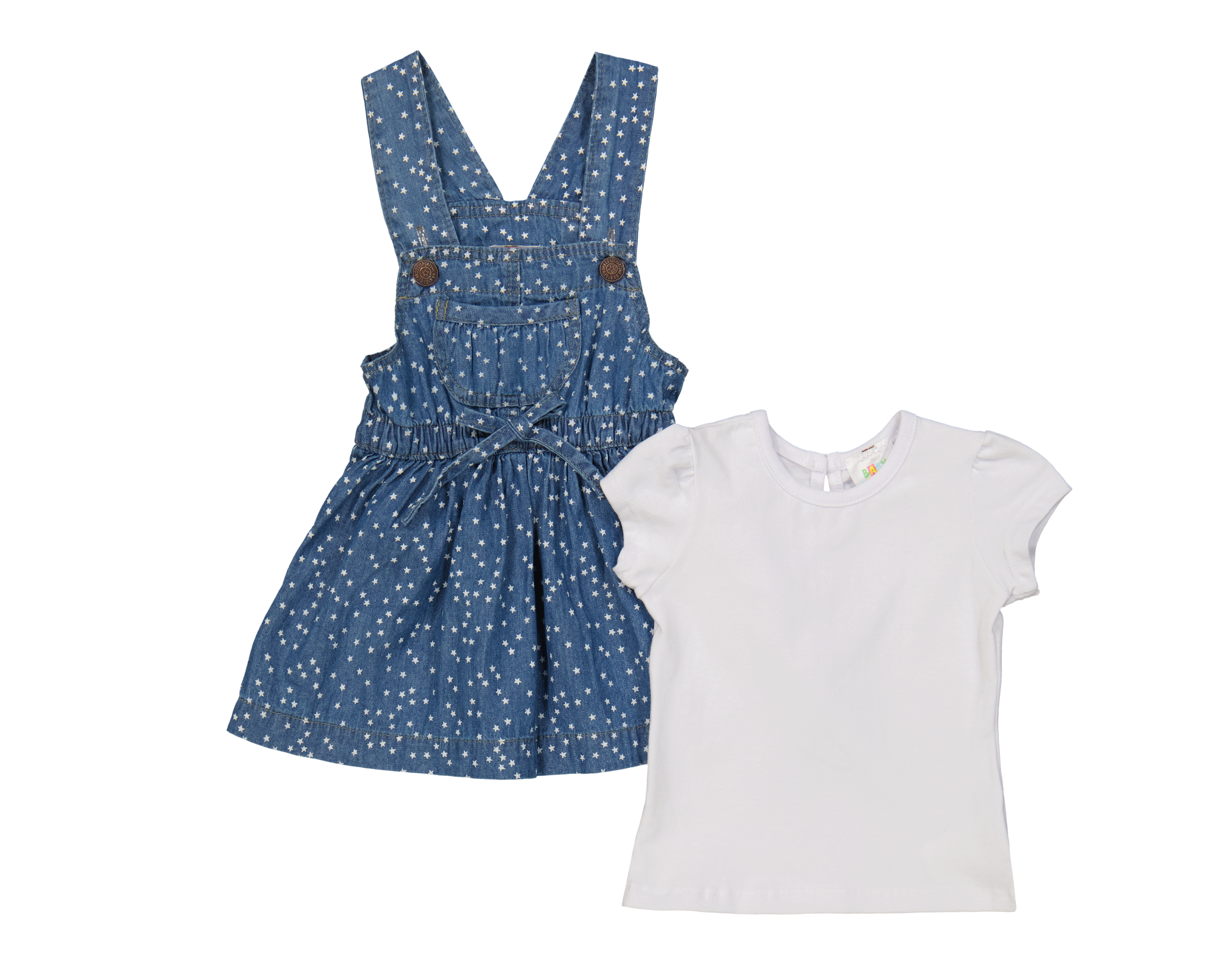 Foto 1 | Foto 1 | Vestido para Bebé Niña Baby Colors de Algodón con Playera