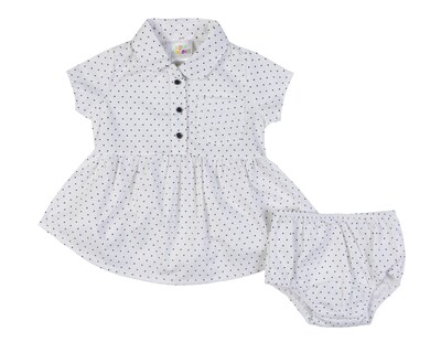 Foto 1 | Foto 1 | Vestido y Calzón para Bebé Niña Baby Colors de Algodón Estampado