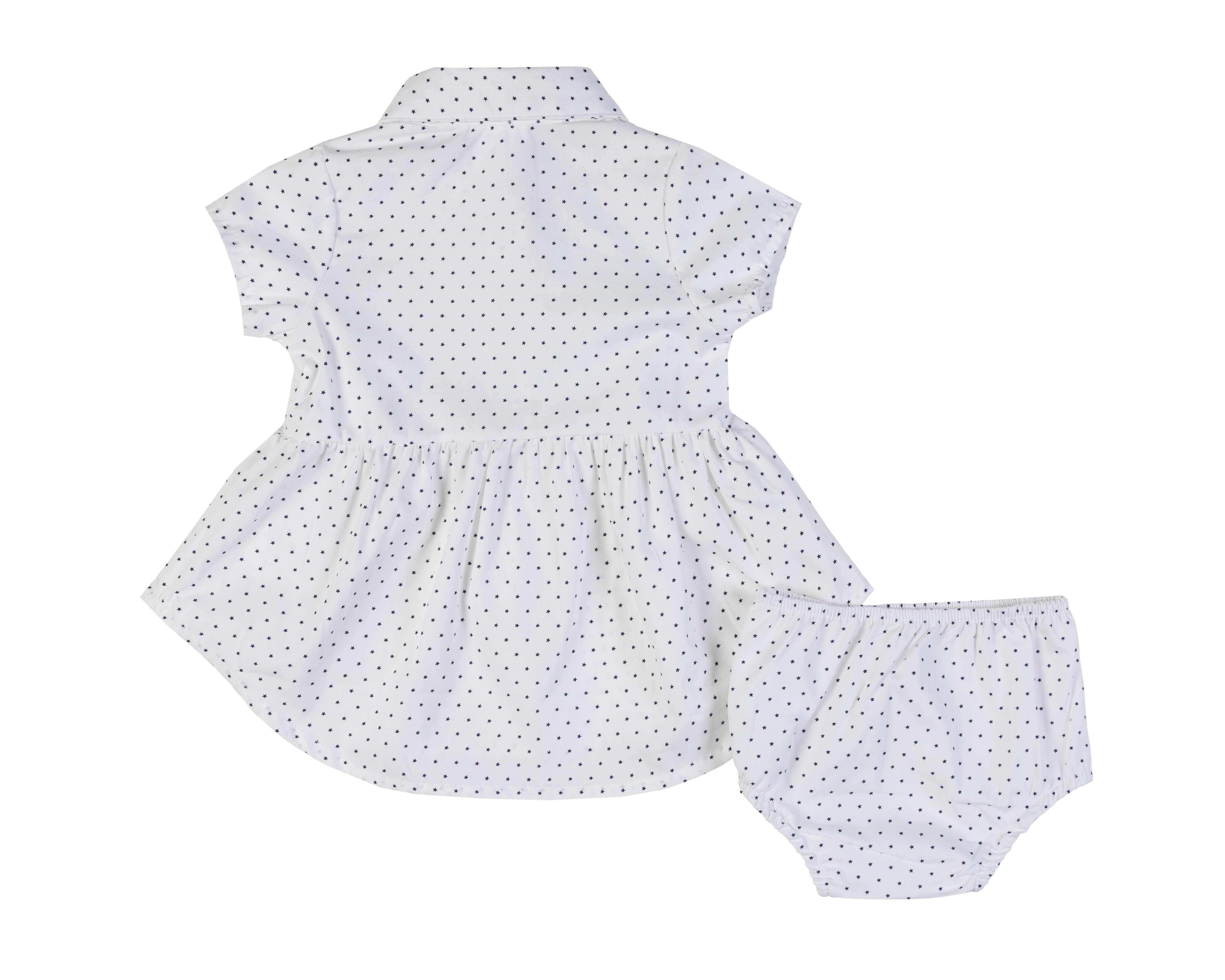 Foto 3 pulgar | Foto 2 | Vestido y Calzón para Bebé Niña Baby Colors de Algodón Estampado