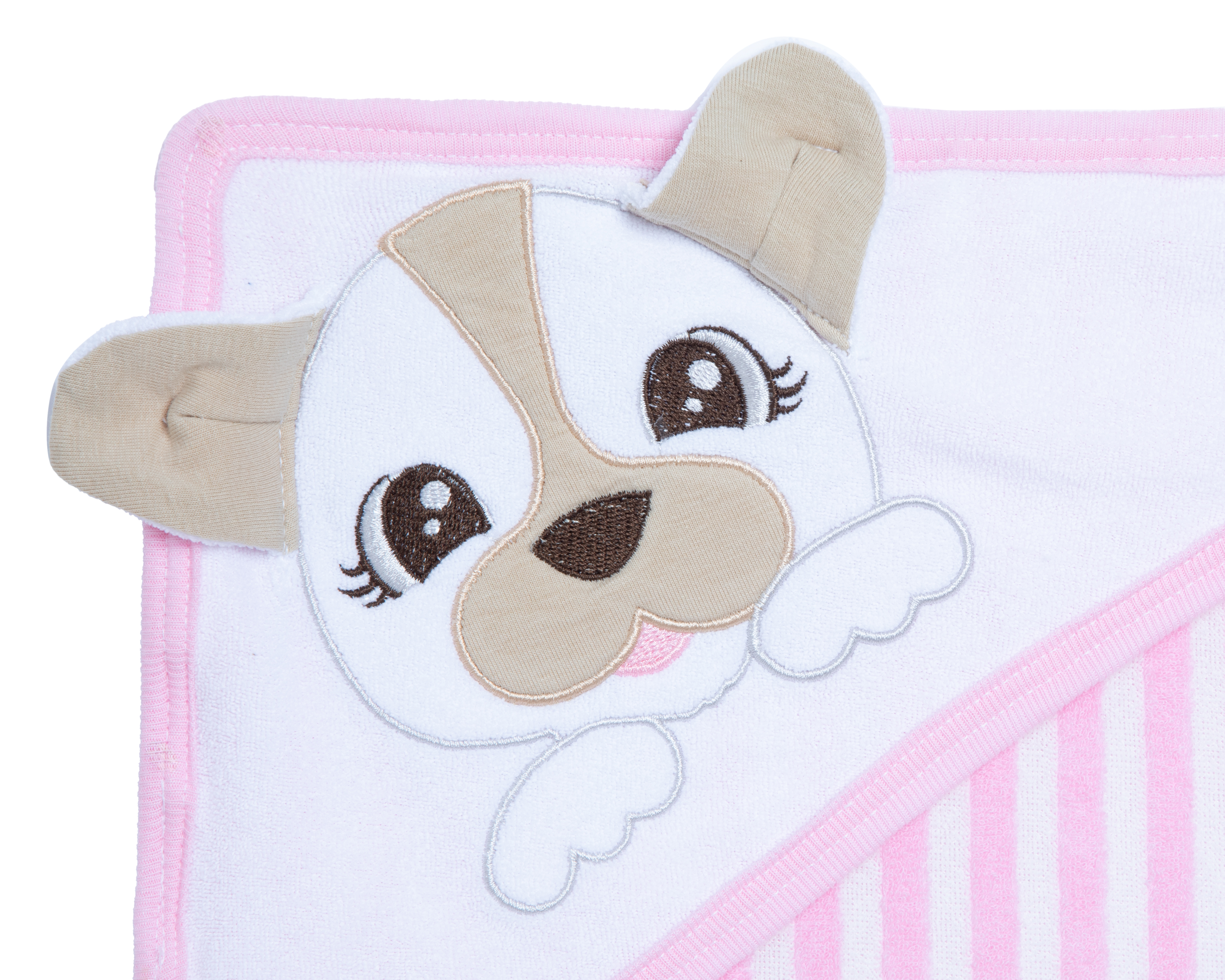 Foto 4 pulgar | Foto 3 | Toalla para Bebé Niña Baby Colors a Rayas 3 Piezas