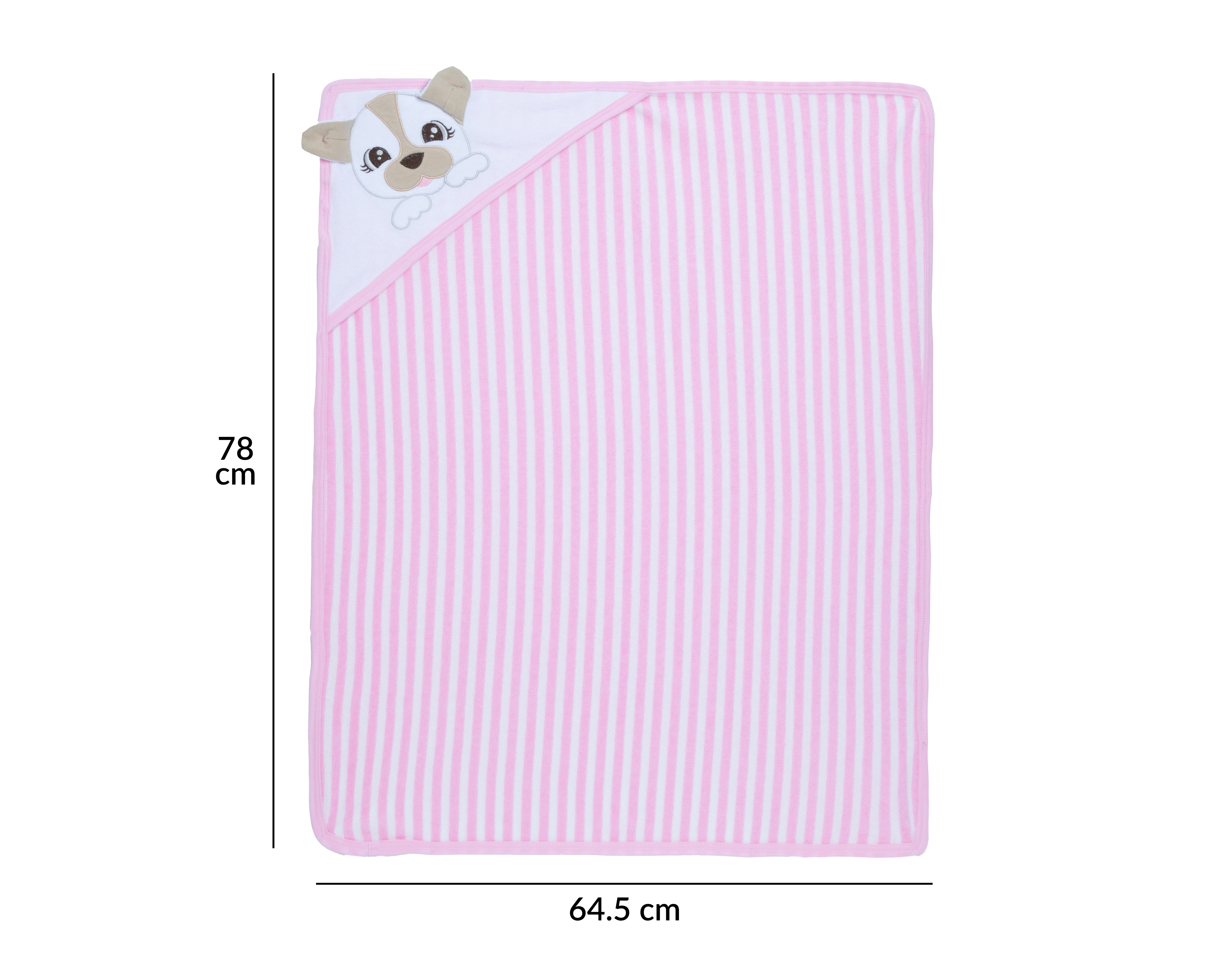 Foto 4 | Foto 4 | Toalla para Bebé Niña Baby Colors a Rayas 3 Piezas