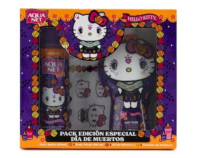 Foto 1 | Foto 1 | Set de Cuidado Personal Aqua Net Hello Kitty Edición Especial Día de Muertos 4 Piezas