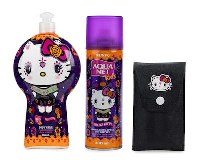 Foto 2 | Foto 2 | Set de Cuidado Personal Aqua Net Hello Kitty Edición Especial Día de Muertos 4 Piezas