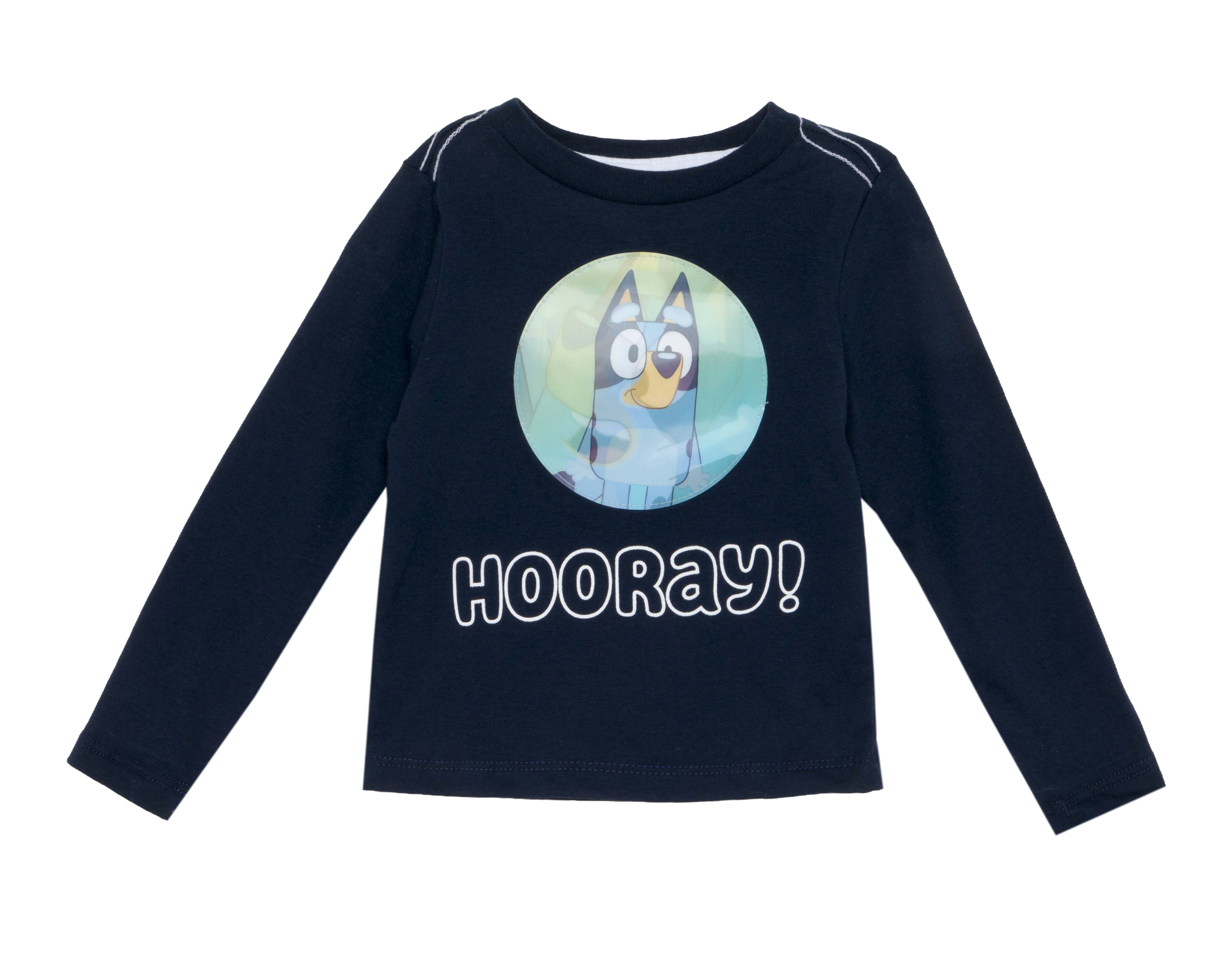 Playera para Bebé Niño Bluey de Algodón Manga Larga