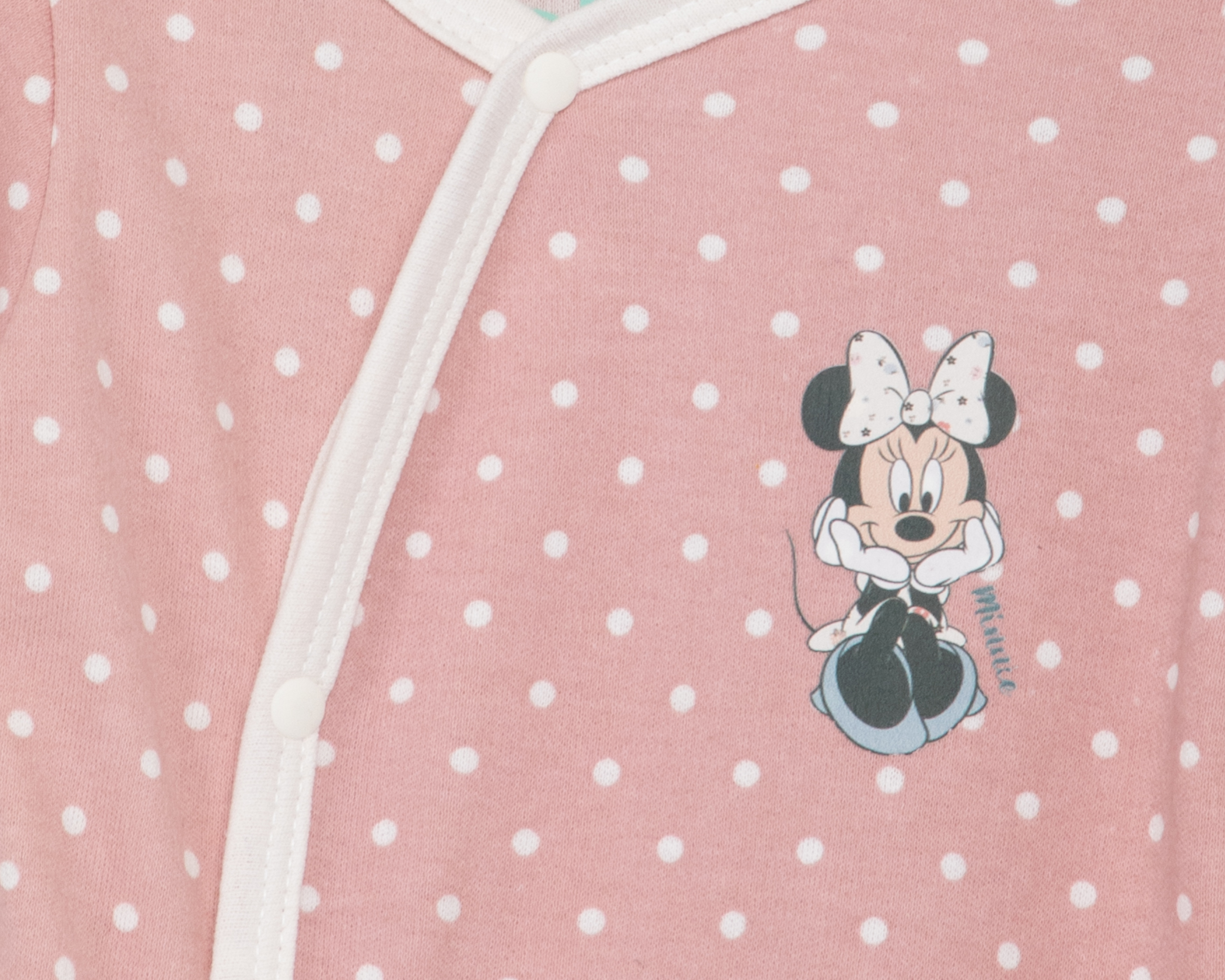 Foto 4 pulgar | Foto 3 | Mameluco para Bebé Niña Disney Minnie Mouse Estampado