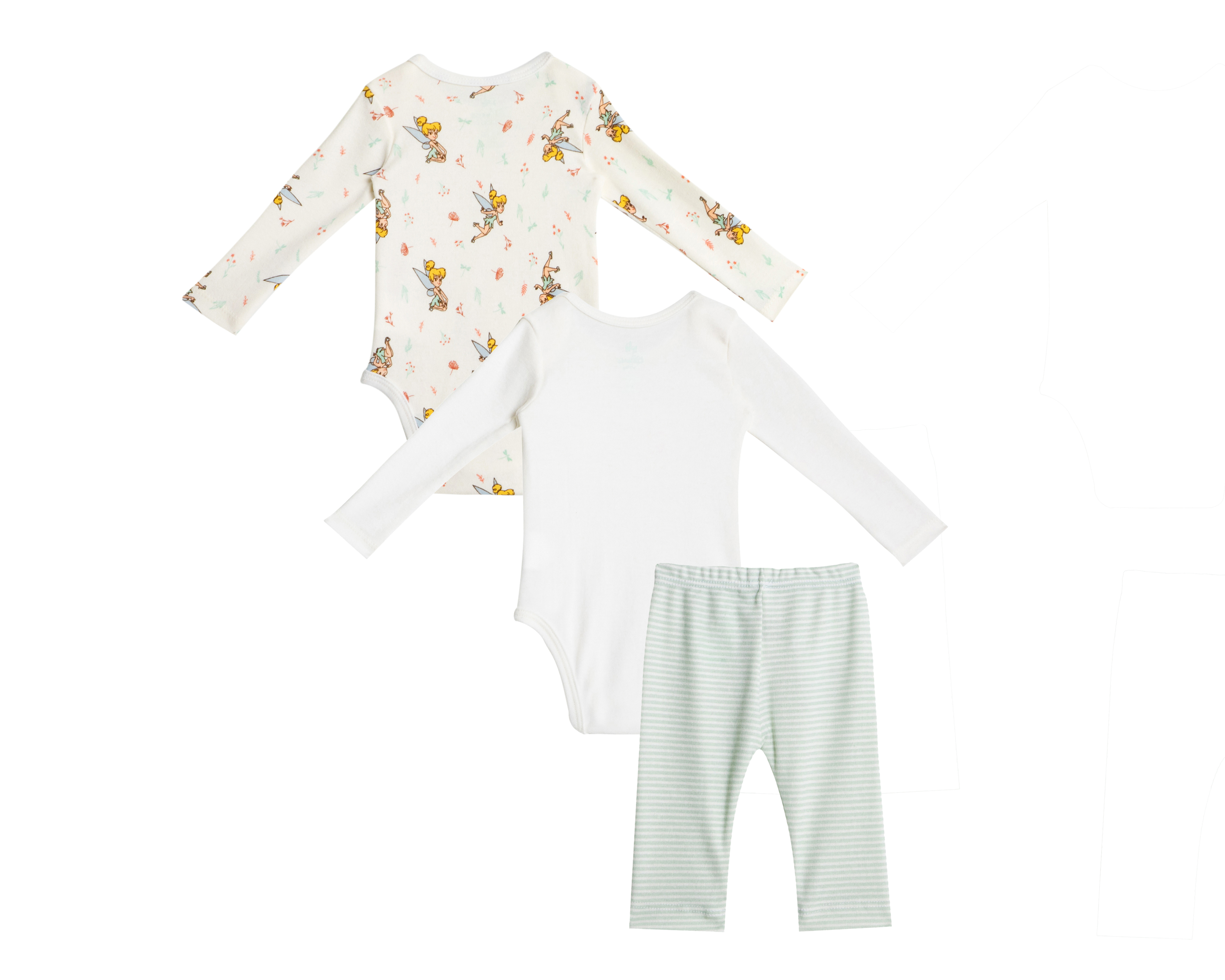 Foto 2 | Foto 2 | Conjunto para Bebé Niña Disney Campanita 3 Piezas