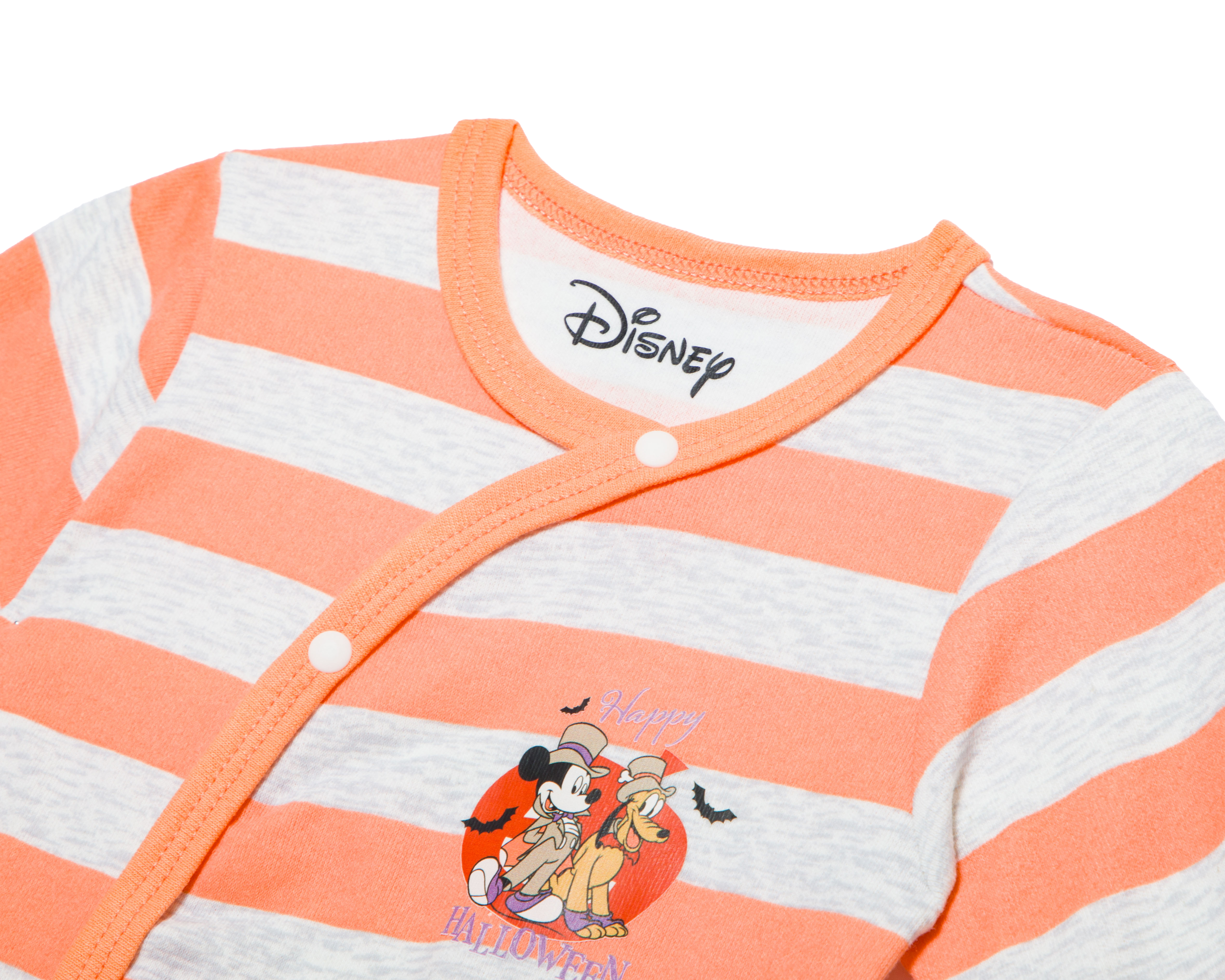 Foto 4 pulgar | Foto 3 | Mameluco para Bebé Niño Disney Mickey Mouse a Rayas