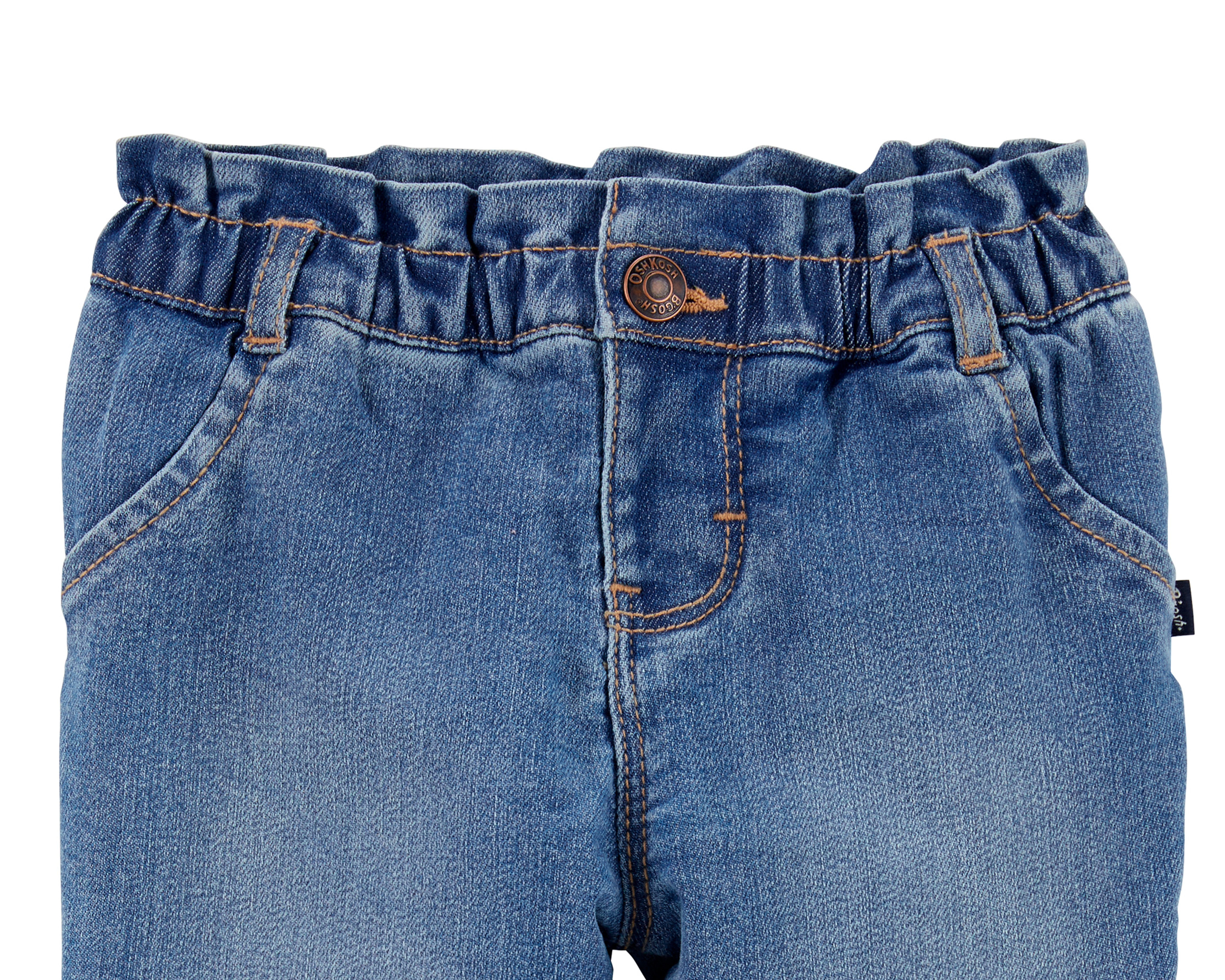 Foto 4 pulgar | Foto 3 | Pantalón para Bebé Niña Oshkosh B'gosh con Cintura Elástica