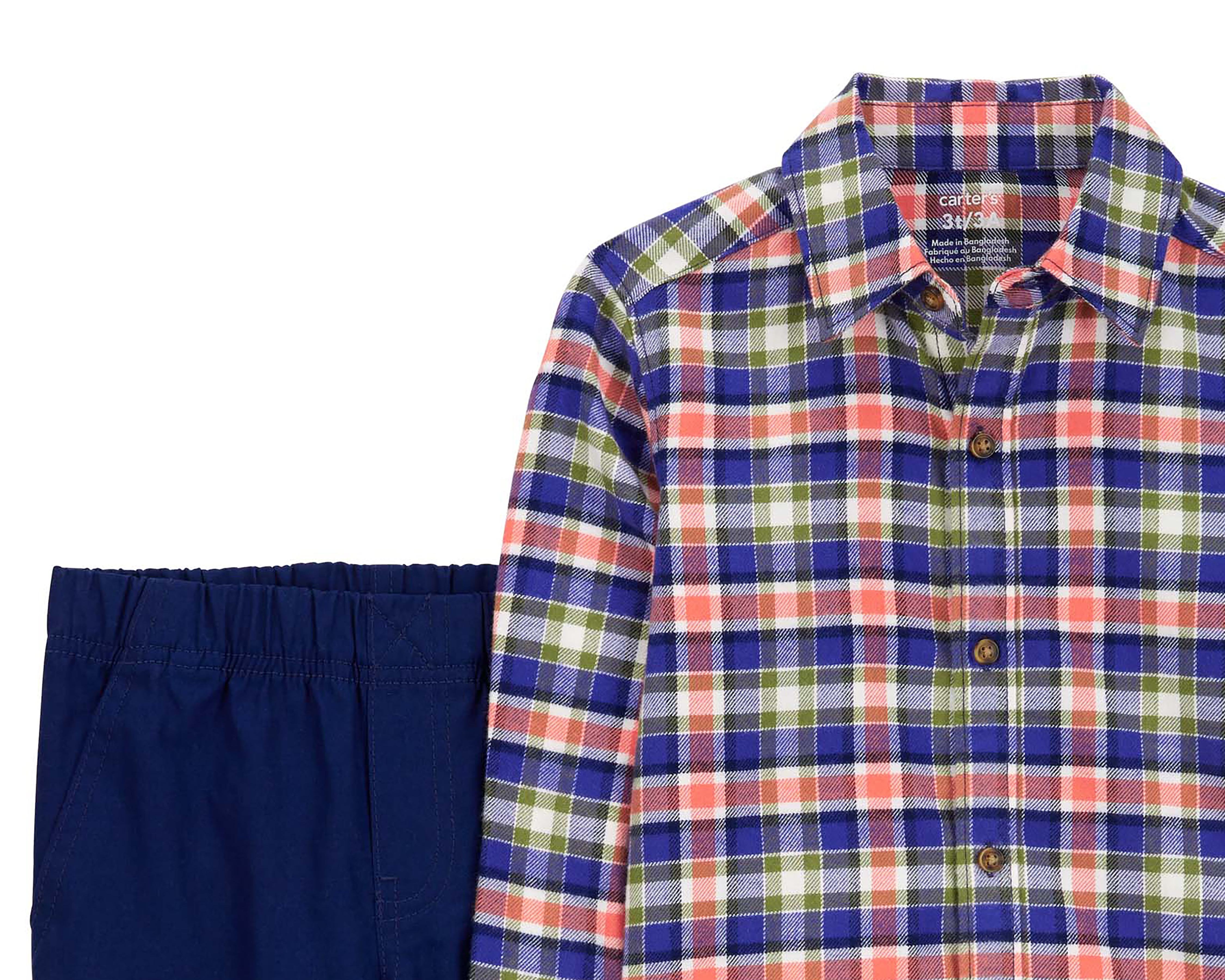 Foto 2 | Foto 2 | Pantalón y Camisa de Algodón para Bebé Niño Carter's