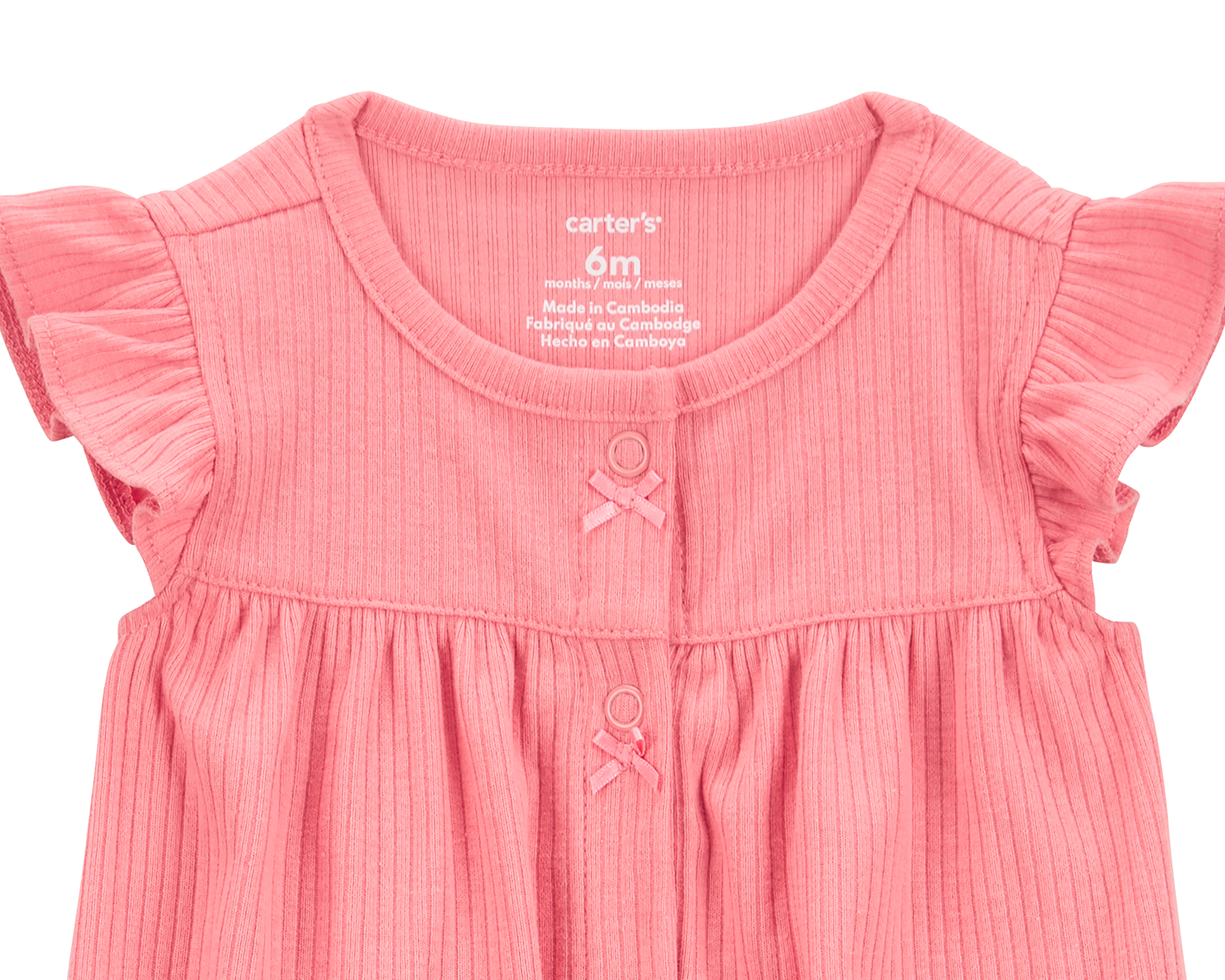 Foto 3 pulgar | Foto 2 | Jumper para Bebé Niña Carter´s Rosa