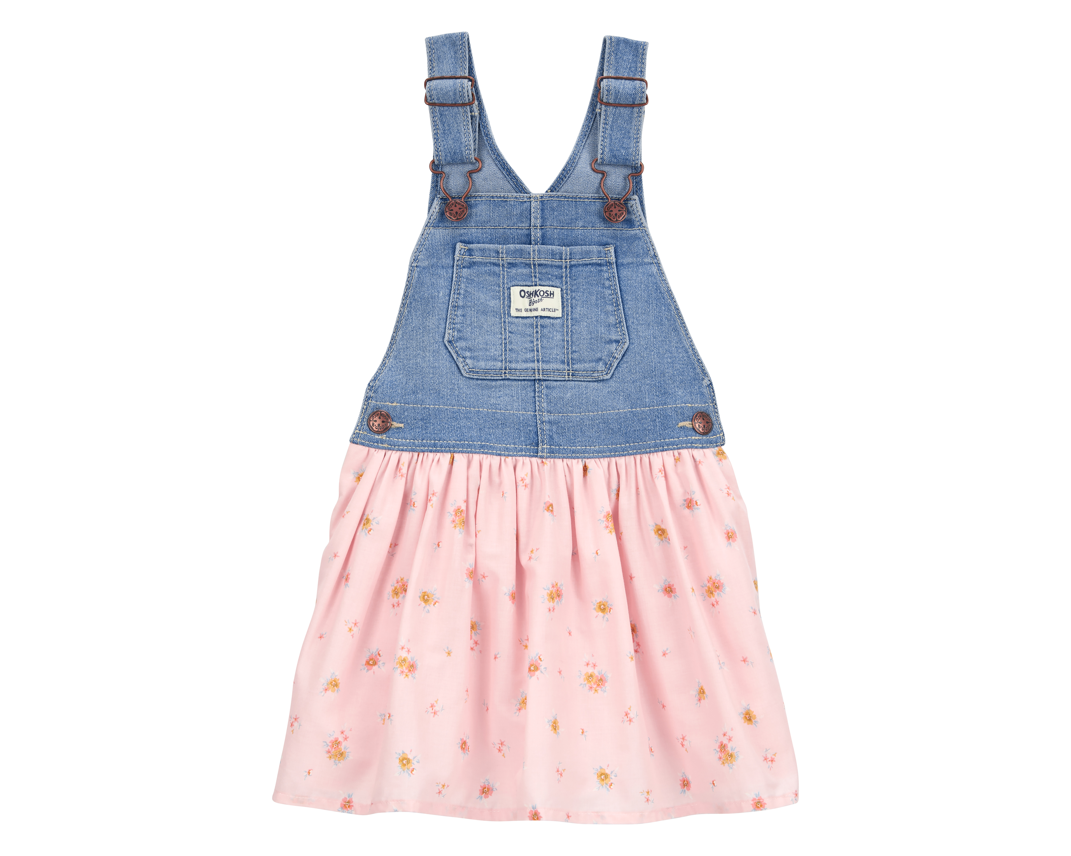 Foto 2 pulgar | Foto 1 | Vestido Tipo Jumper para Bebé Niña Oshkosh Rosa