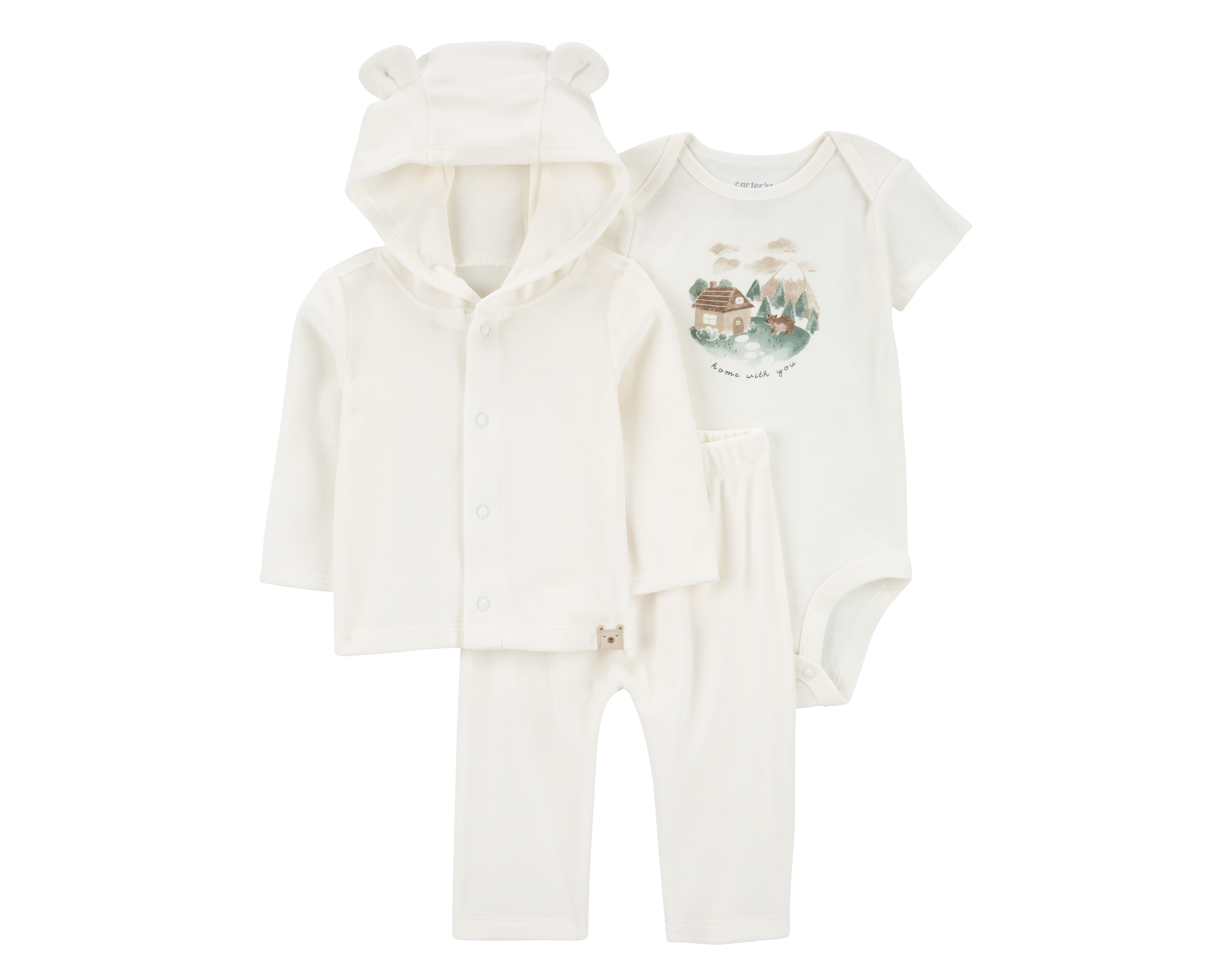 Foto 2 pulgar | Foto 1 | Conjunto para Bebé Niño Carter's 3 Piezas
