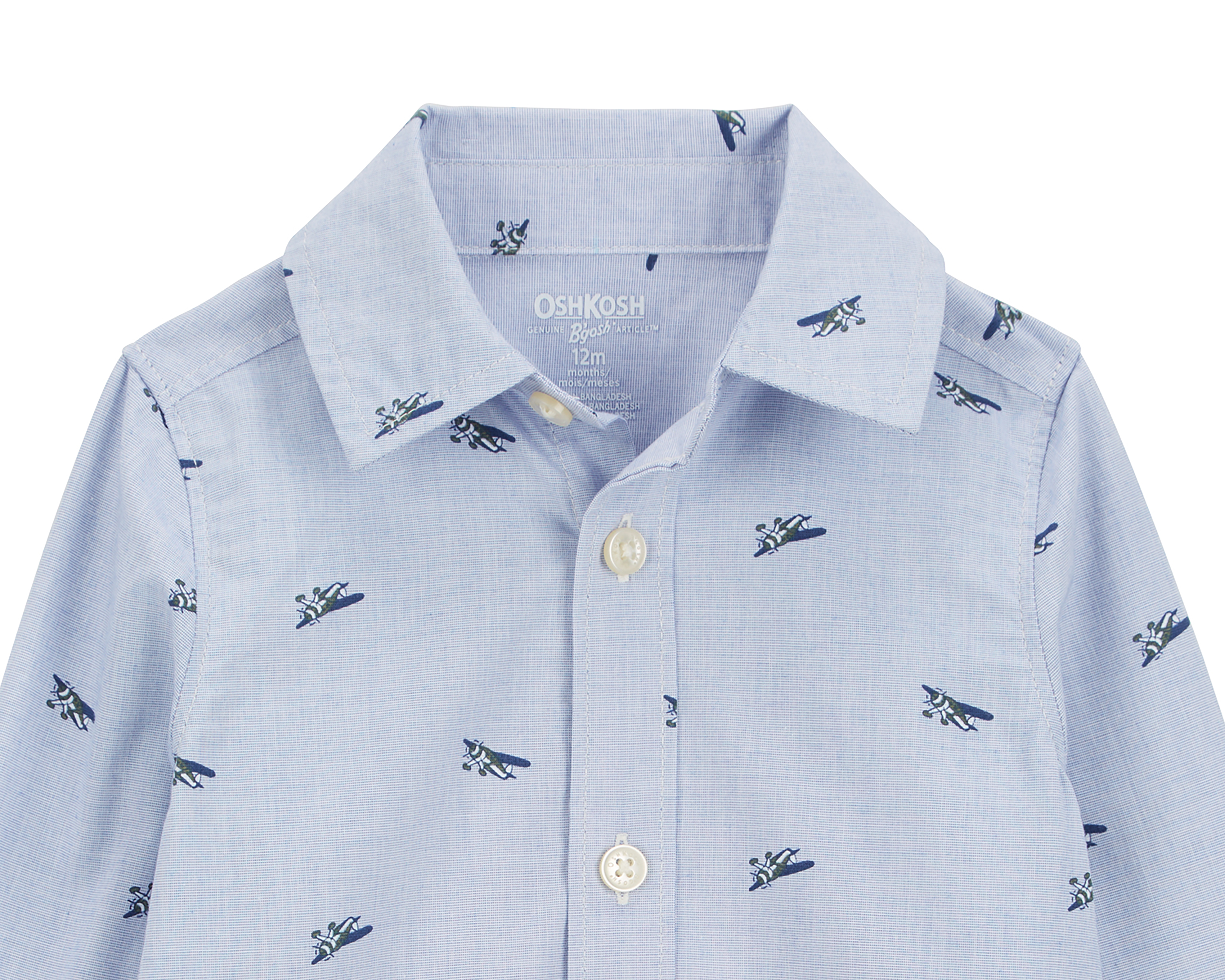 Foto 2 | Foto 2 | Pañalero para Bebé Niño Oshkosh de Algodón con Estampado