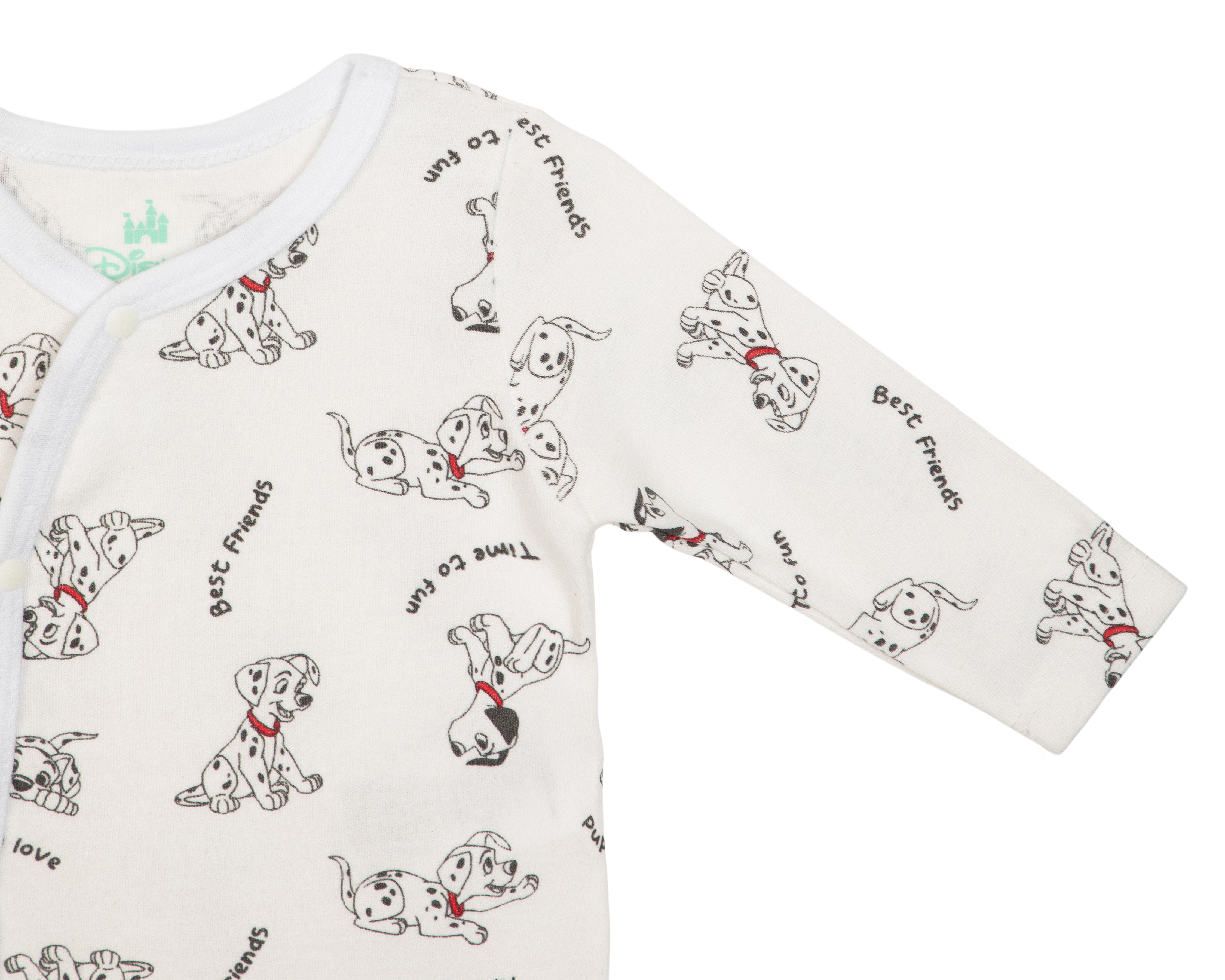 Foto 4 pulgar | Foto 3 | Mameluco para Bebé Niño Disney 101 Dálmatas Estampado