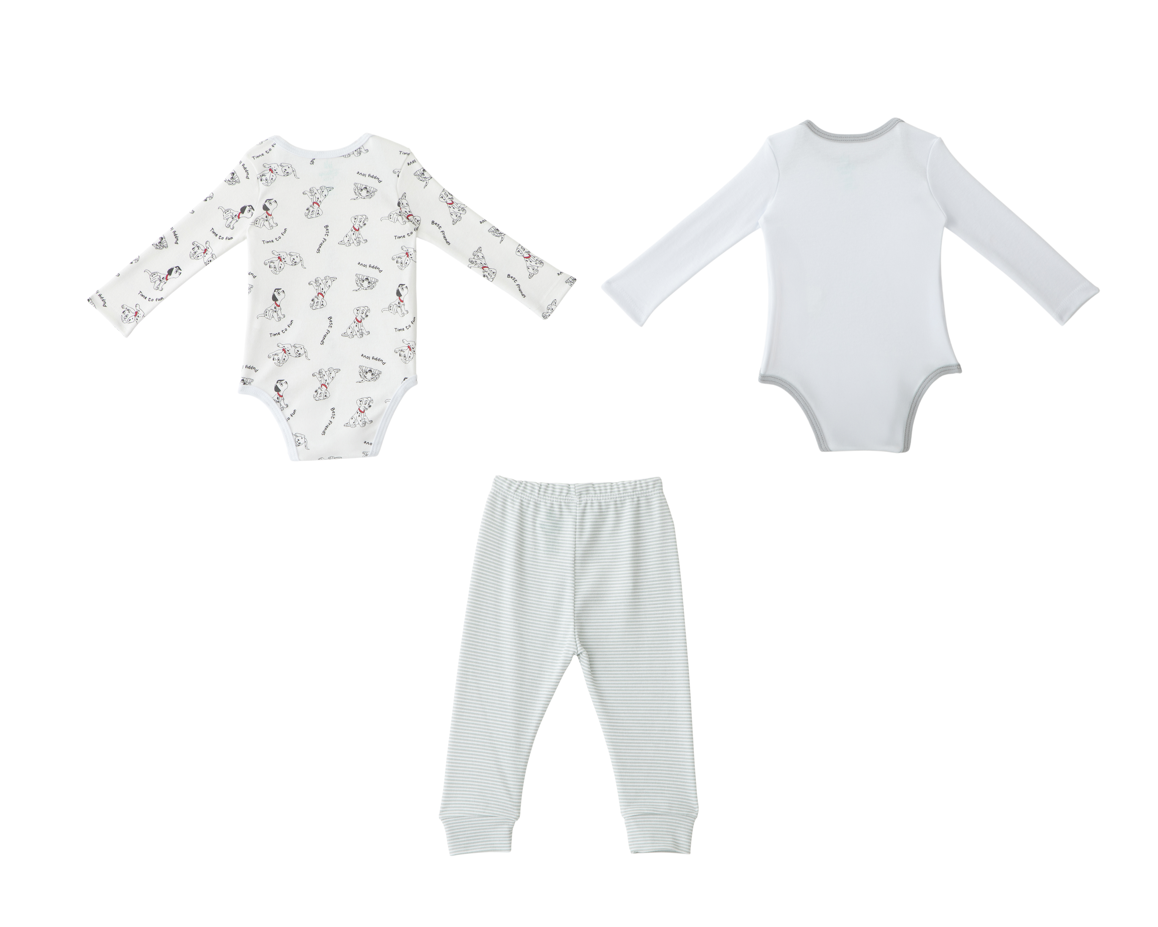 Foto 2 | Foto 2 | Conjunto para Bebé Niño Disney 101 Dálmatas 3 Piezas