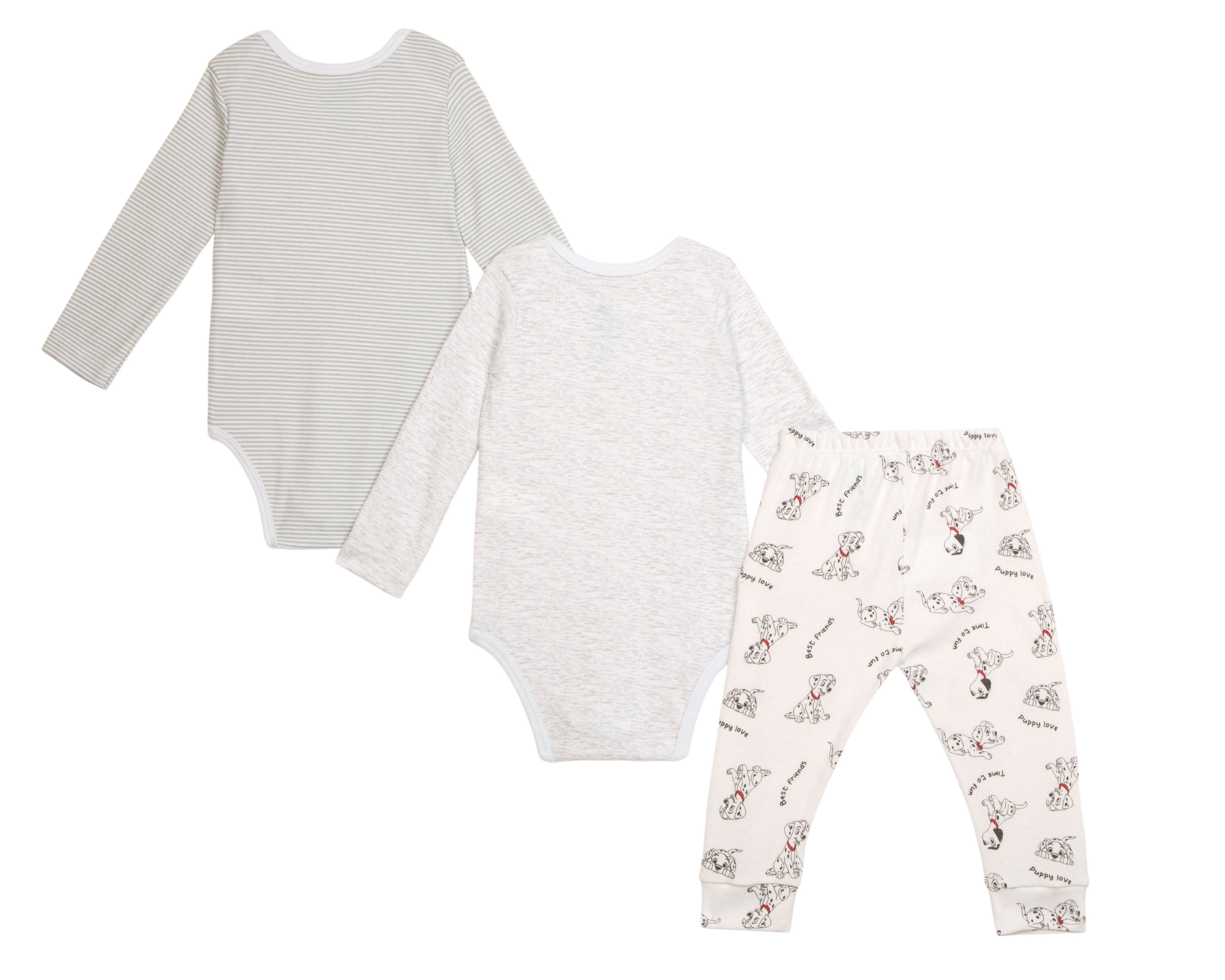 Foto 3 pulgar | Foto 2 | Conjunto para Bebé Niño Disney 101 Dálmatas 3 Piezas