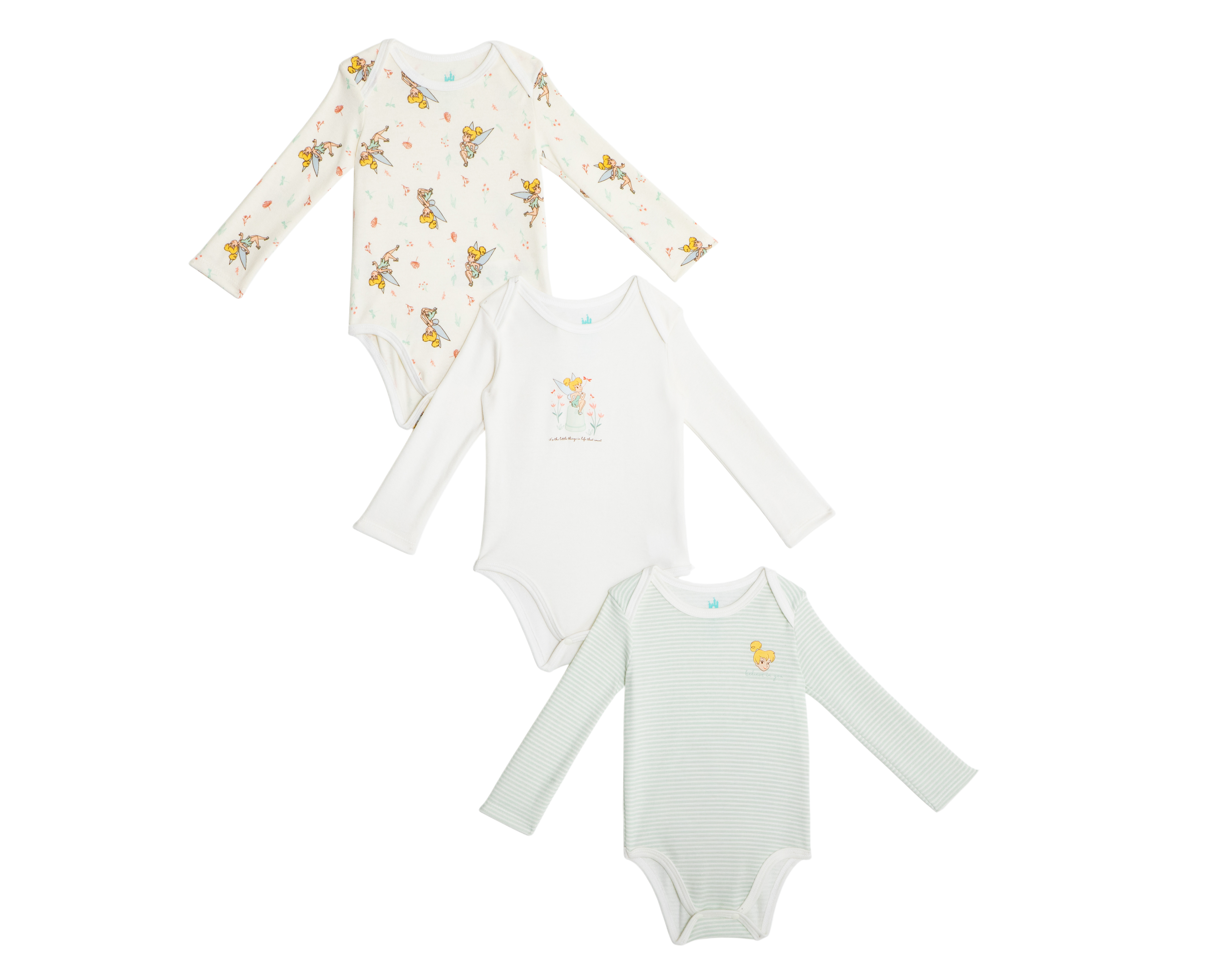 Foto 2 pulgar | Foto 1 | Pañalero para Bebé Niña Disney Campanita 3 Piezas